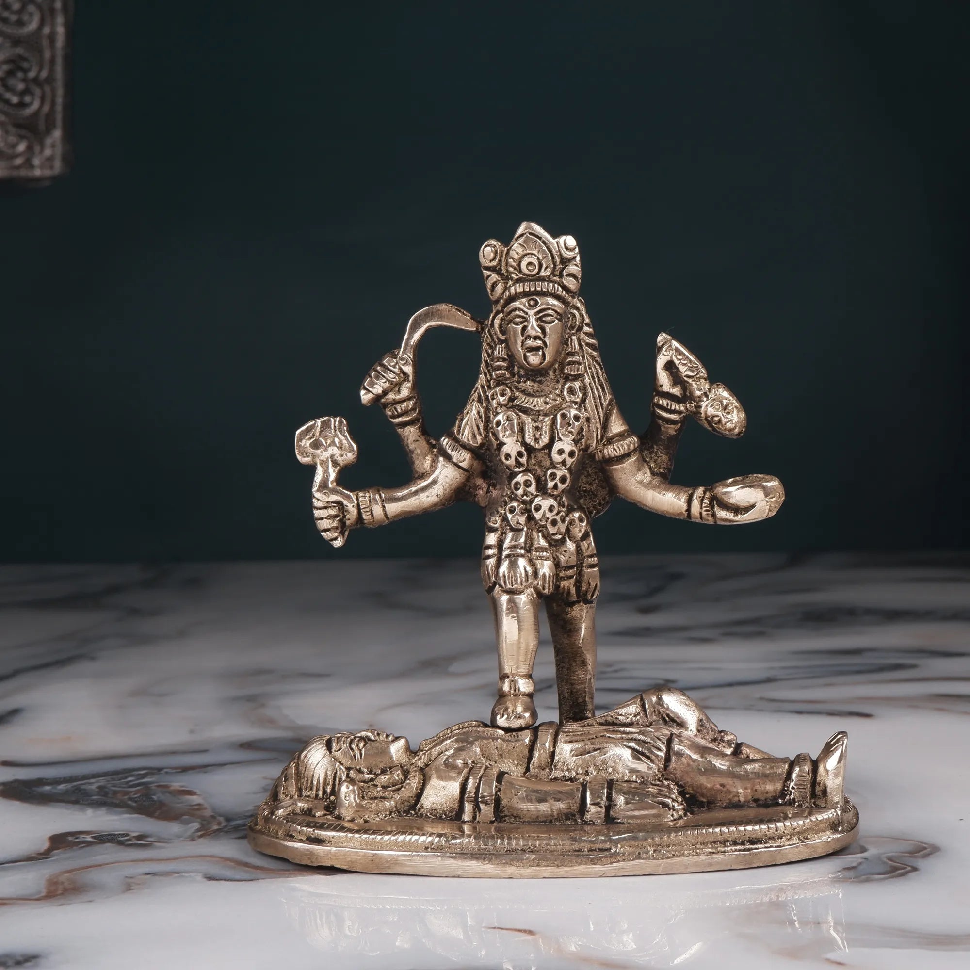 Brass Maa Kali Idol (4.3 Inch)