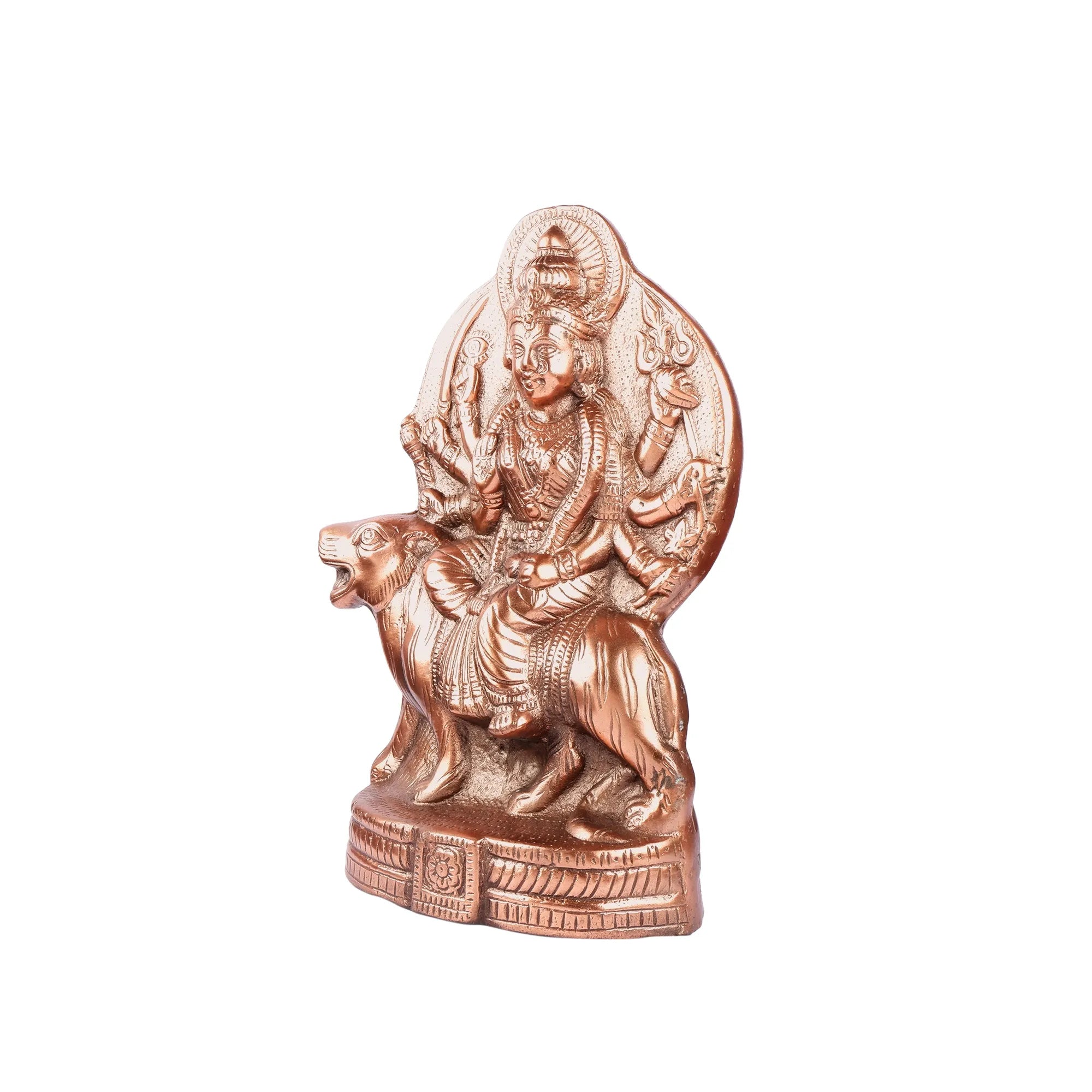 Gun Metal Durga ji Idol (17.7 Inch)