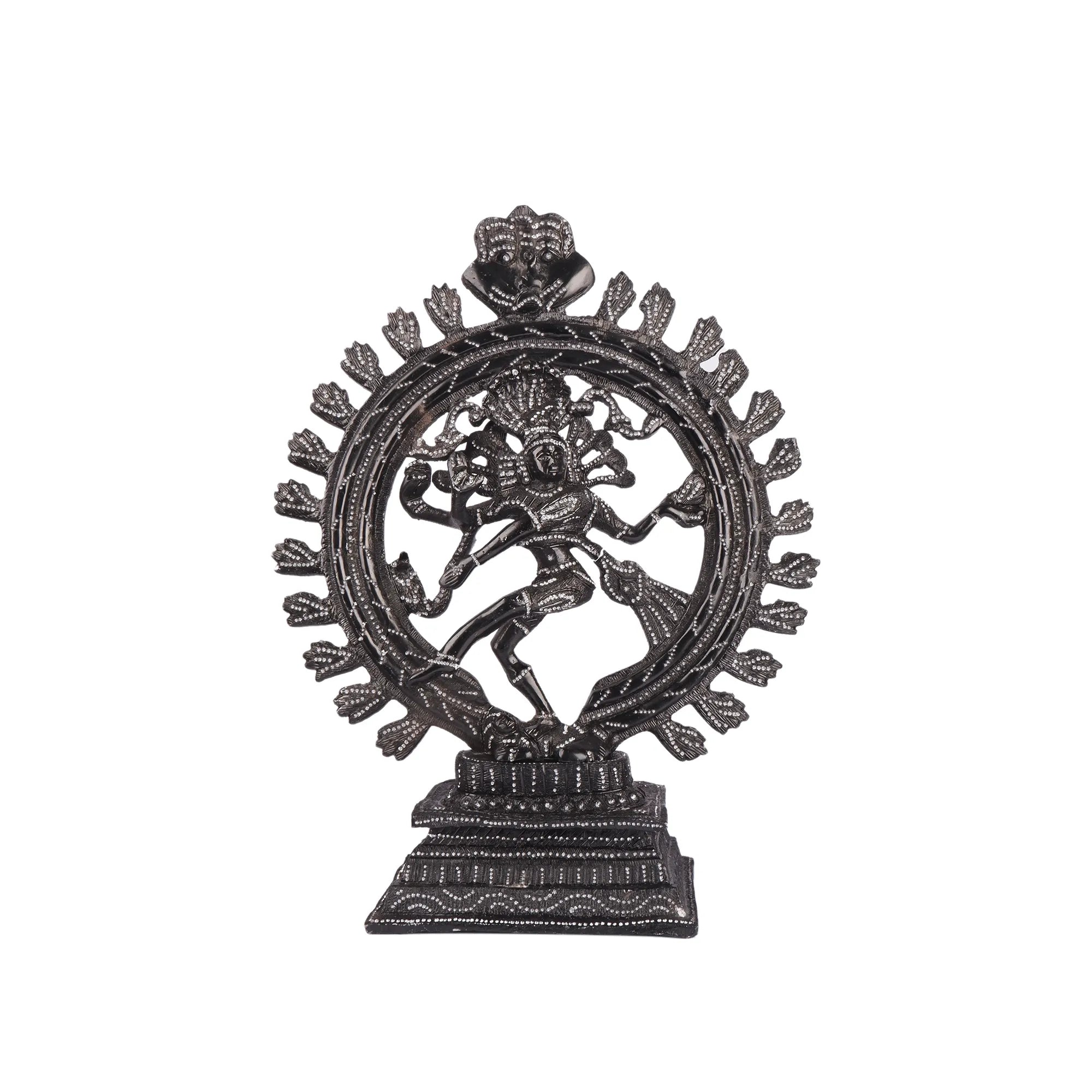 White Metal Natraj Idol (14.9 Inch)