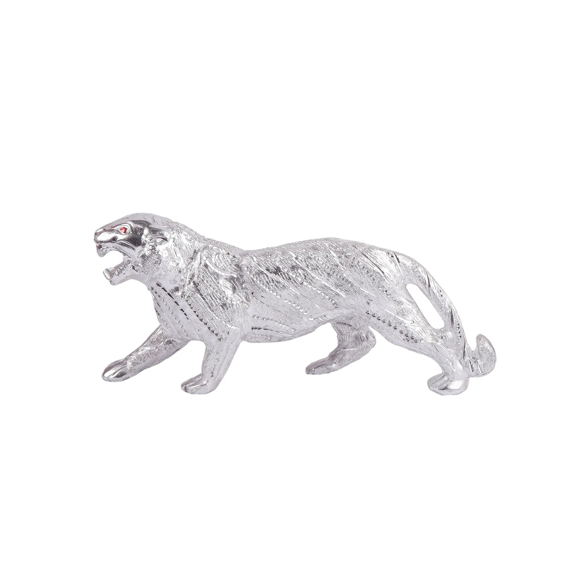 White Metal Lion Set (3.9 Inch)