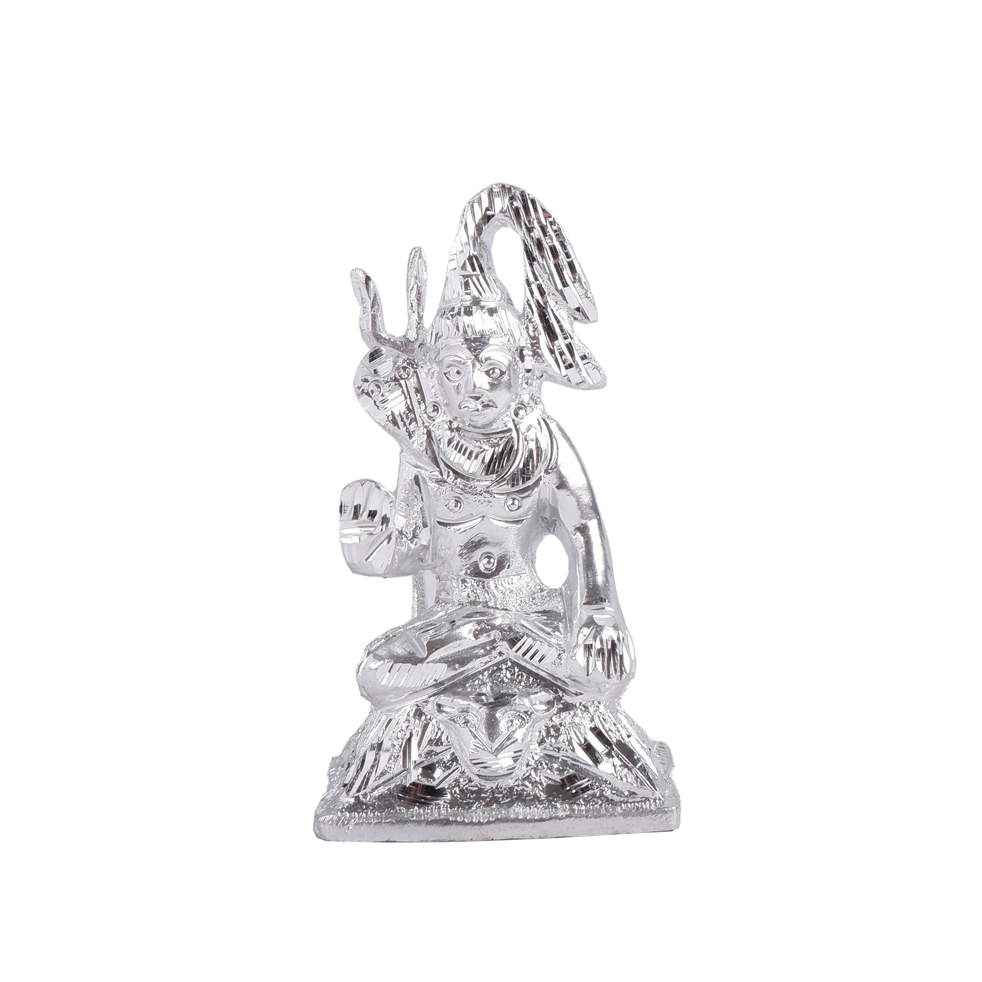 White Metal Shankar Idol (4.7 Inch)