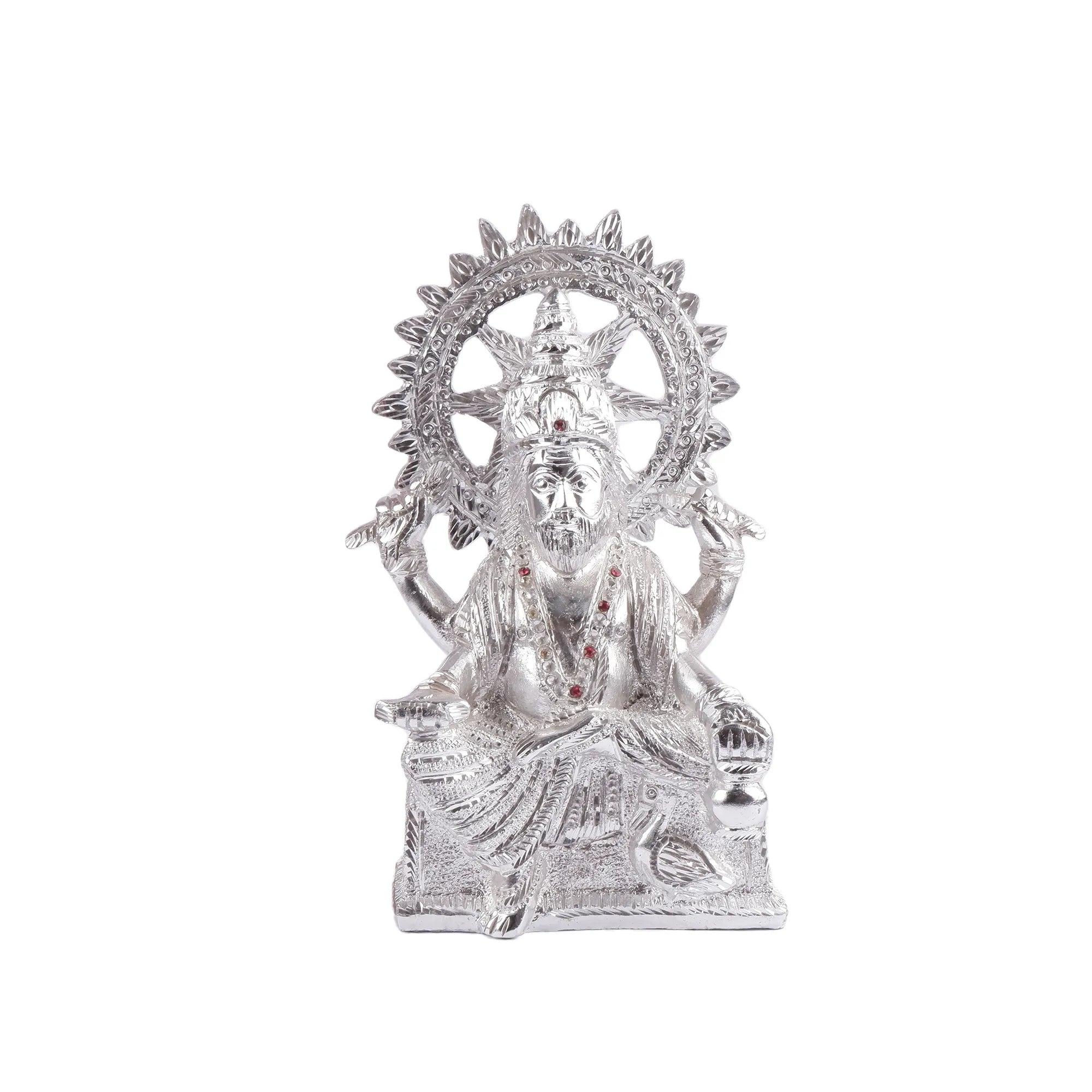 White Metal Vishwakarma Idol (9 Inch)