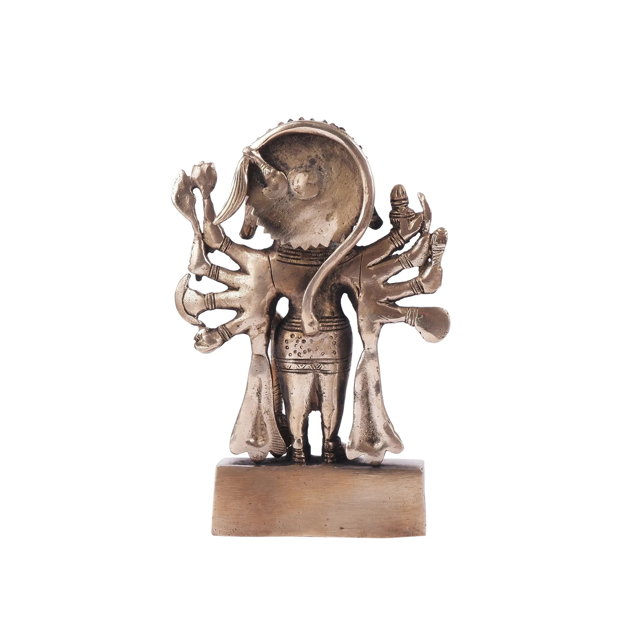 Brass Panchmukhi Hanuman Idol (7.8 Inch)