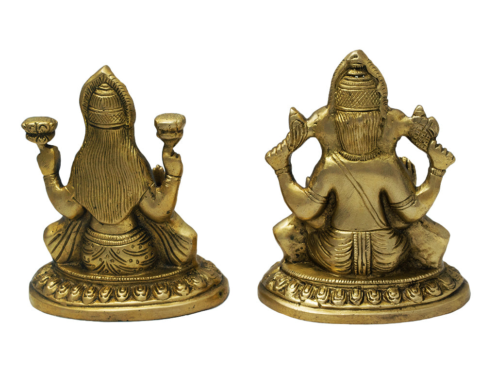 Brass Lakshmi-Ganesh Set (5.5 Inch)