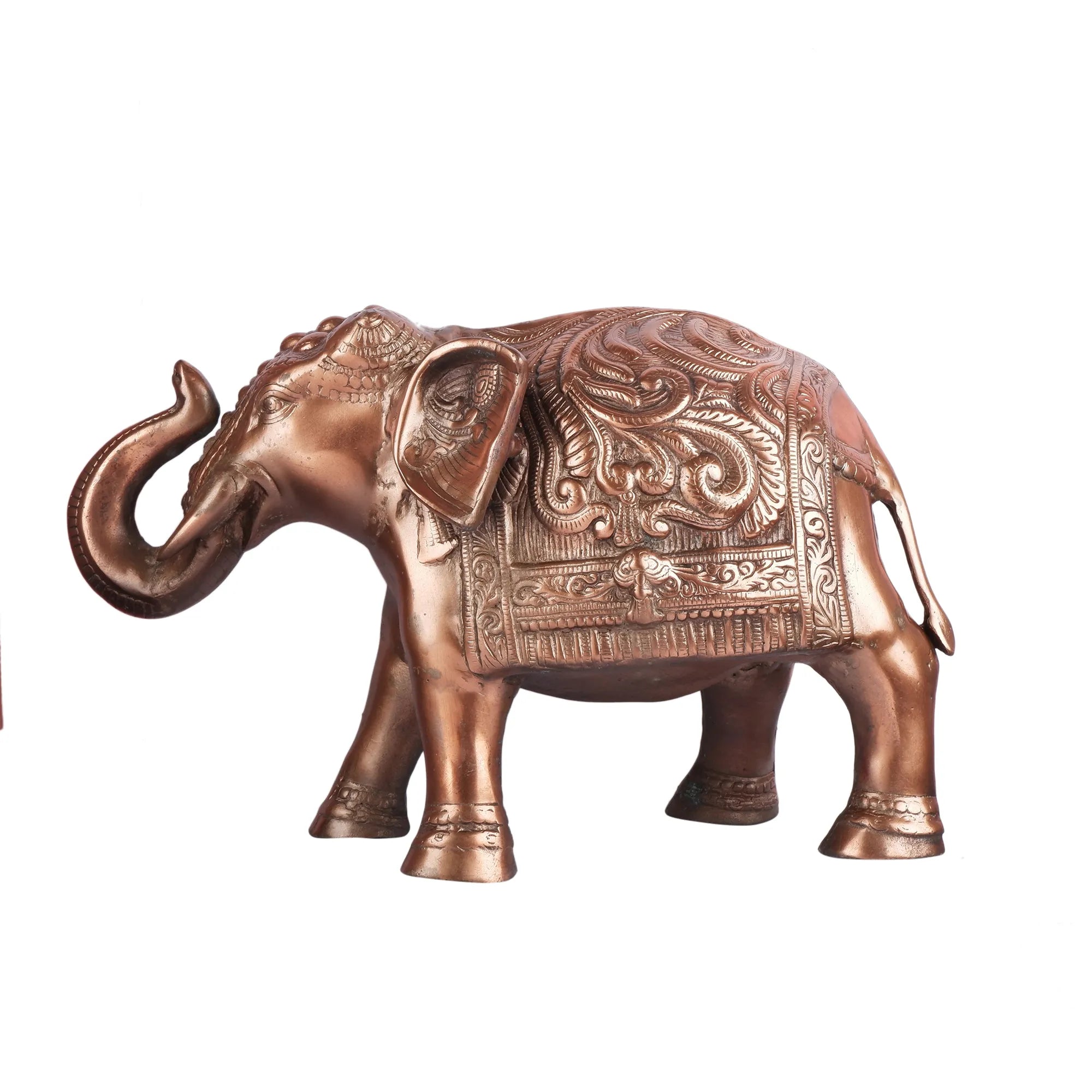 Copper Colour Elephant(Haathi) (12.5 Inch)