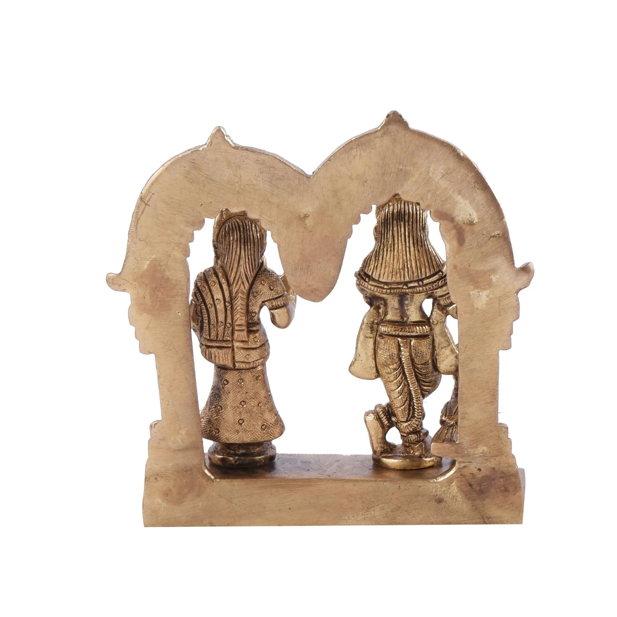 Brass Radha Krishna Idol (4.3 Inch)