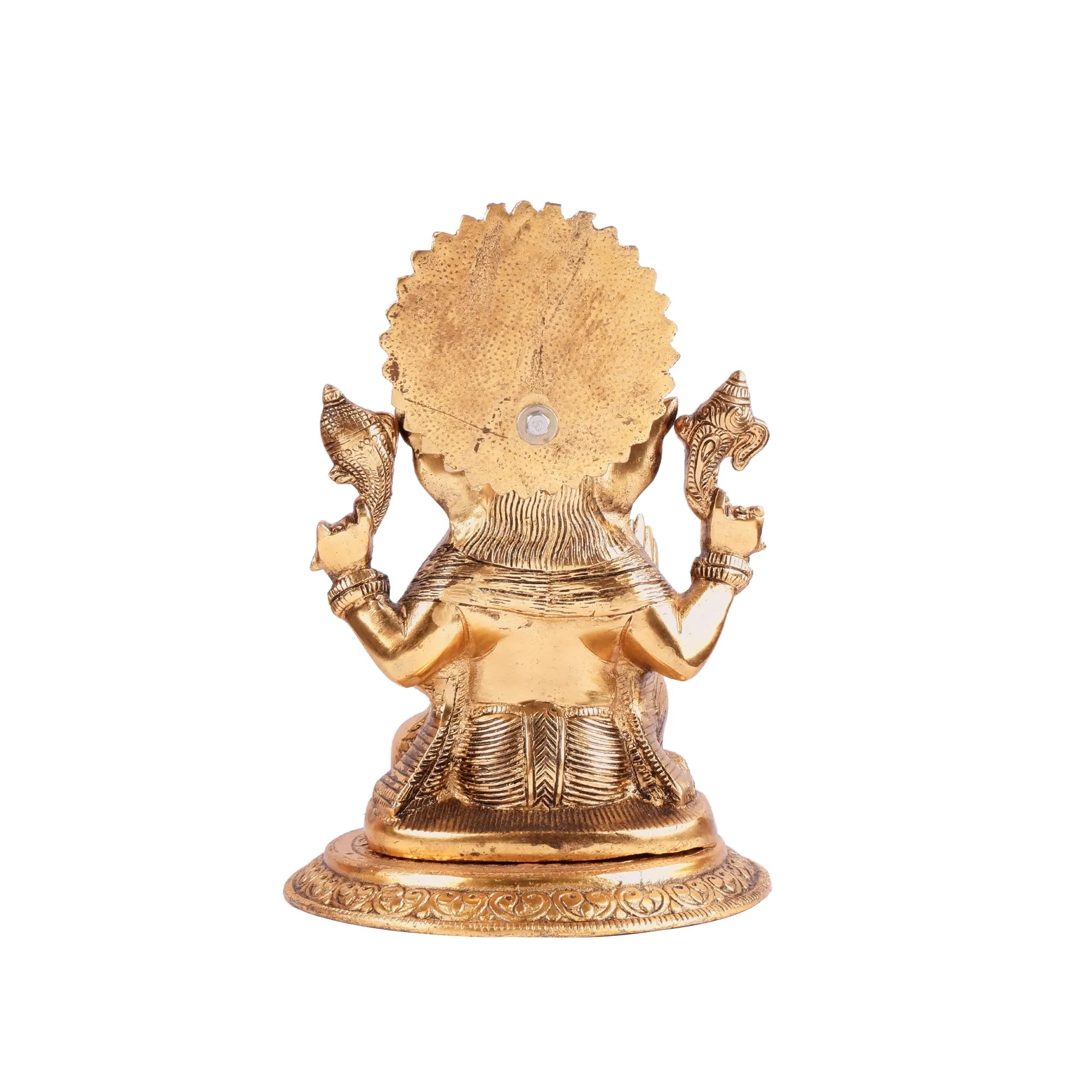 Golden Ganesh Ji Idol (9.8 Inch)