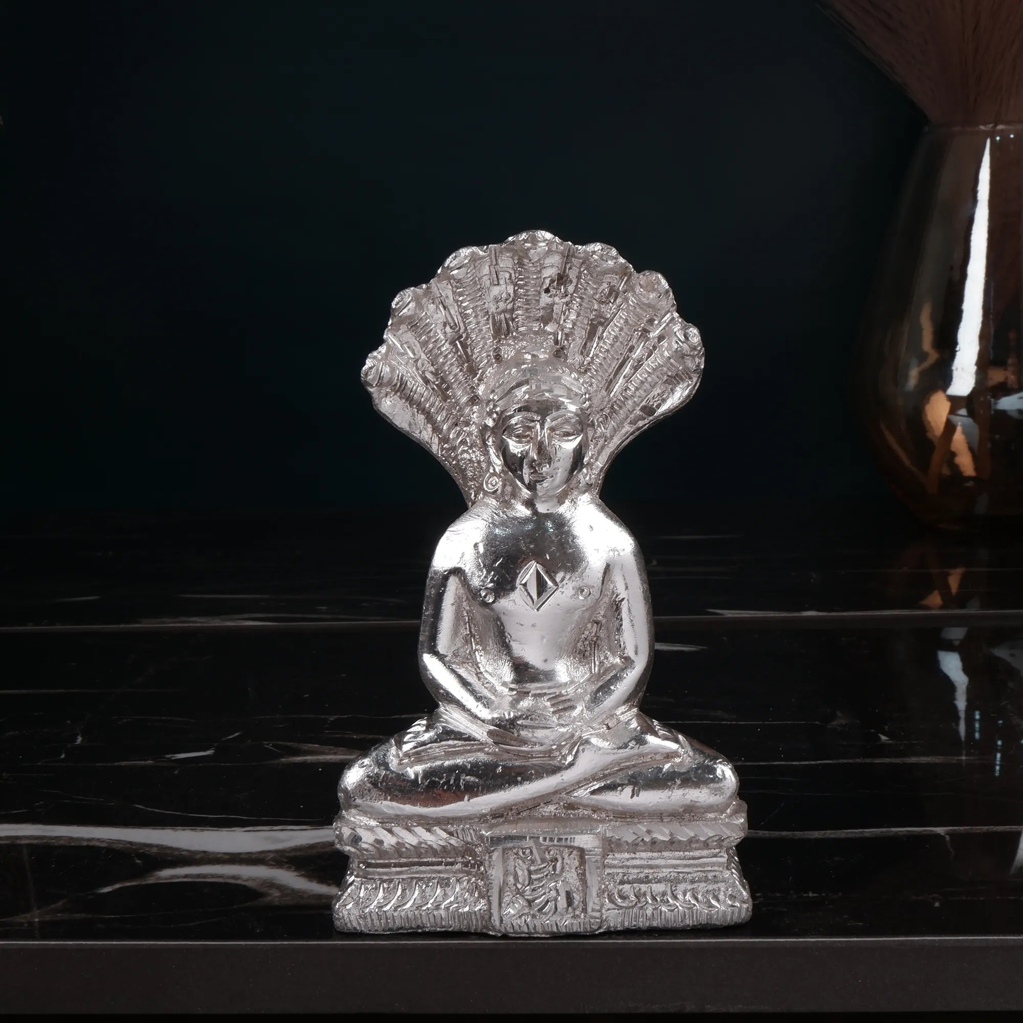 White Metal Parasnath Idol (4.7 Inch)