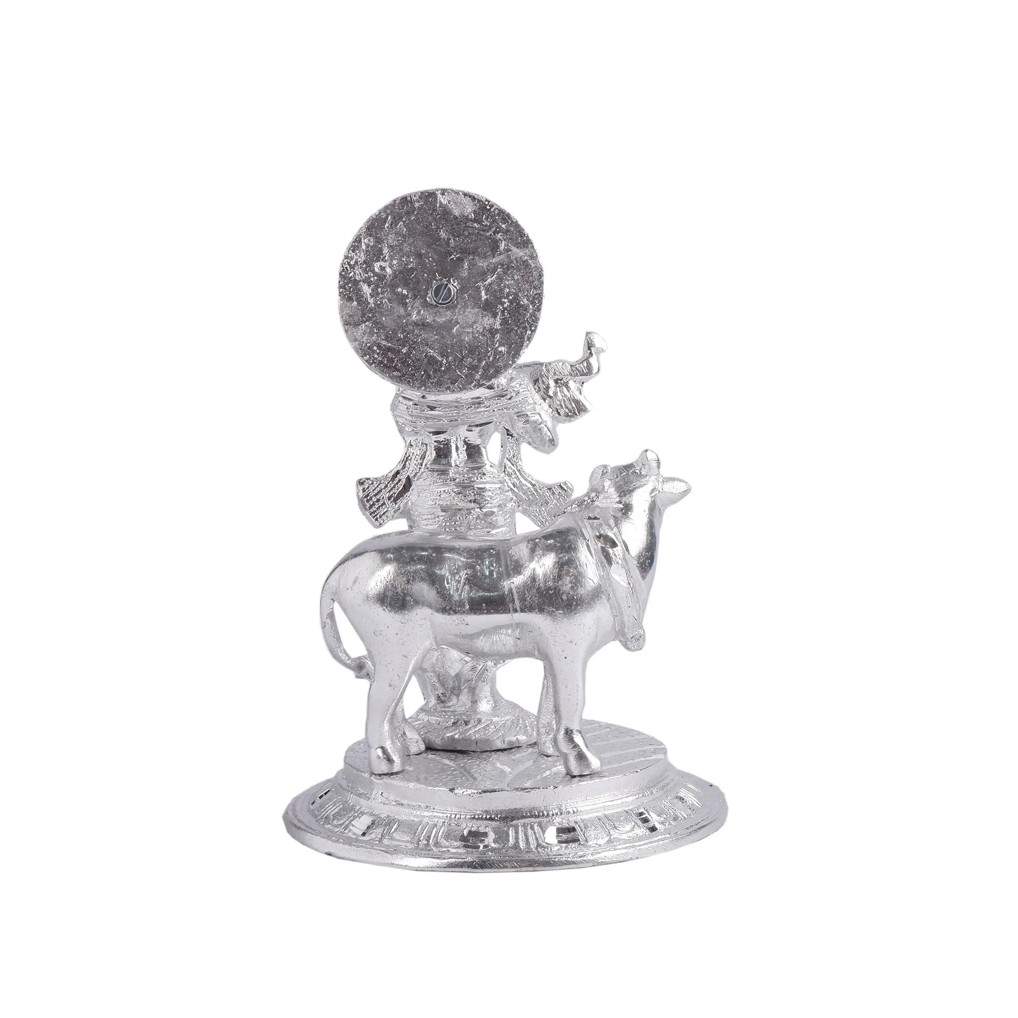 White Metal Gai Krishna Idol (8.2 Inch)