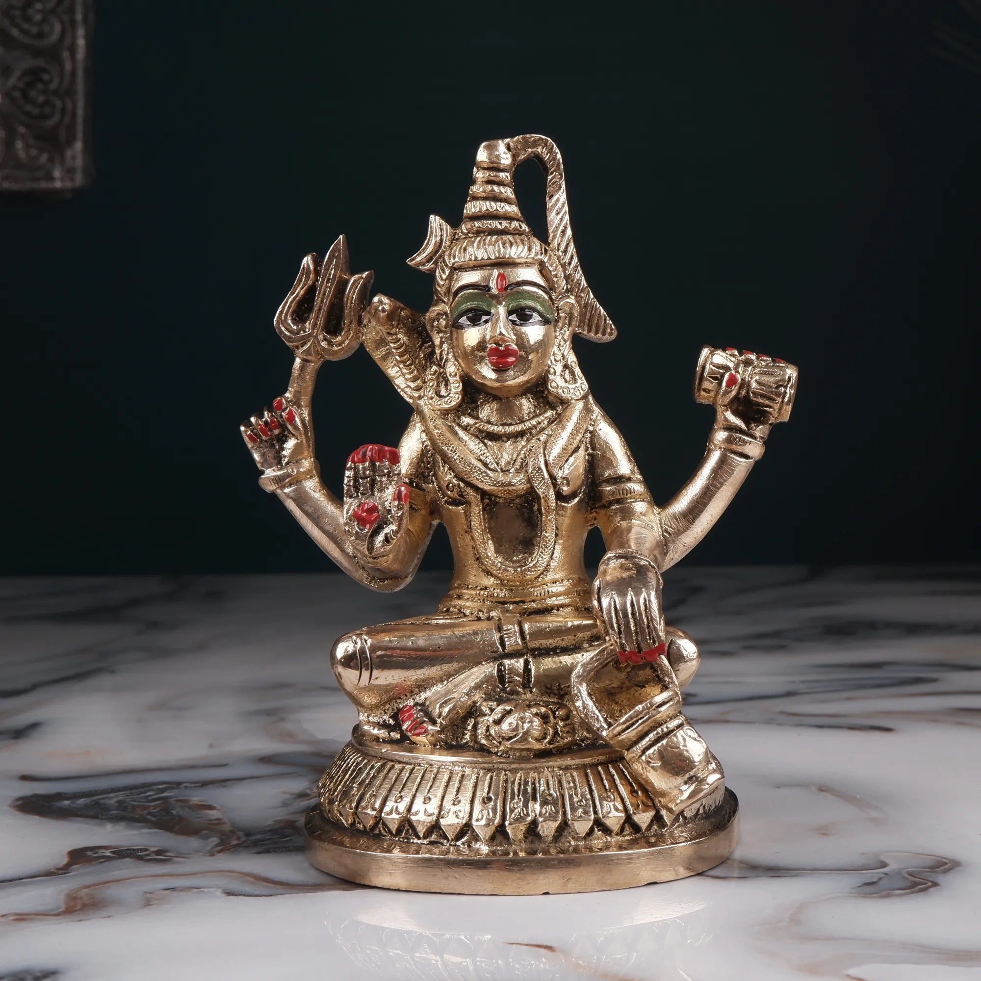 Brass Bhagwan Shankar Idol(5.5 Inch)