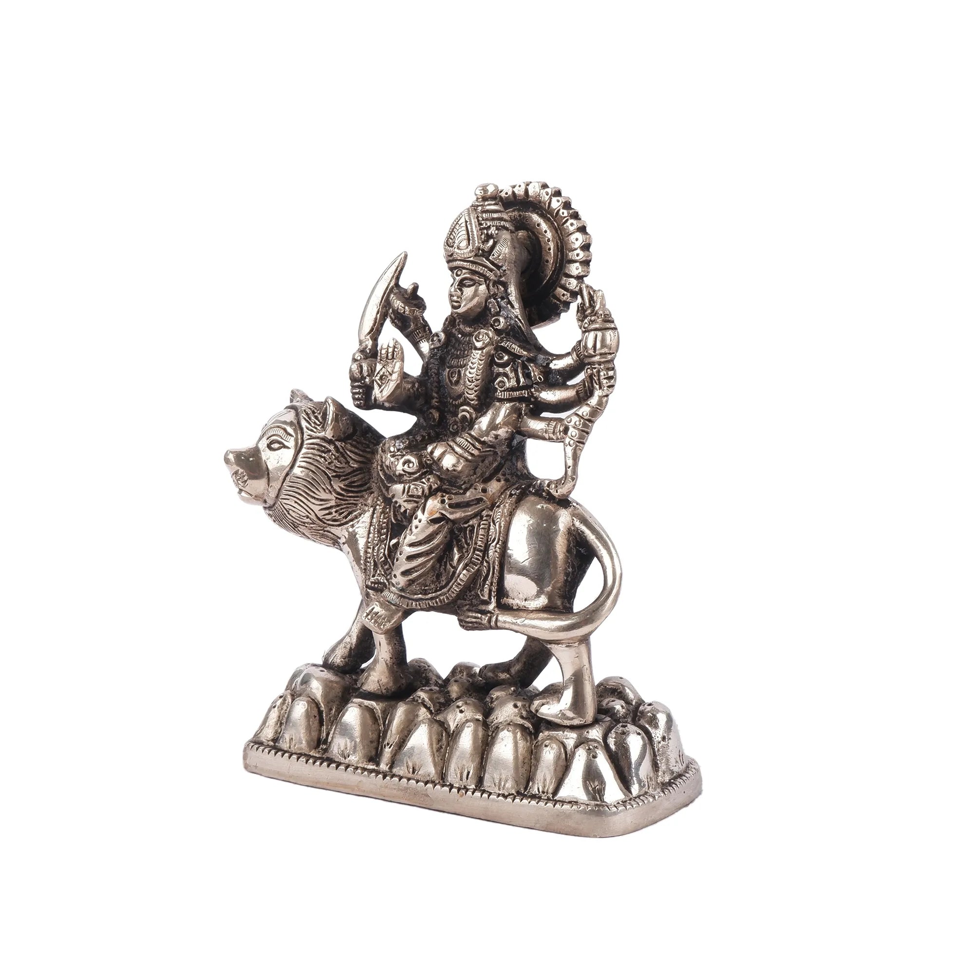 Brass Durga Idol (6.6 Inch)