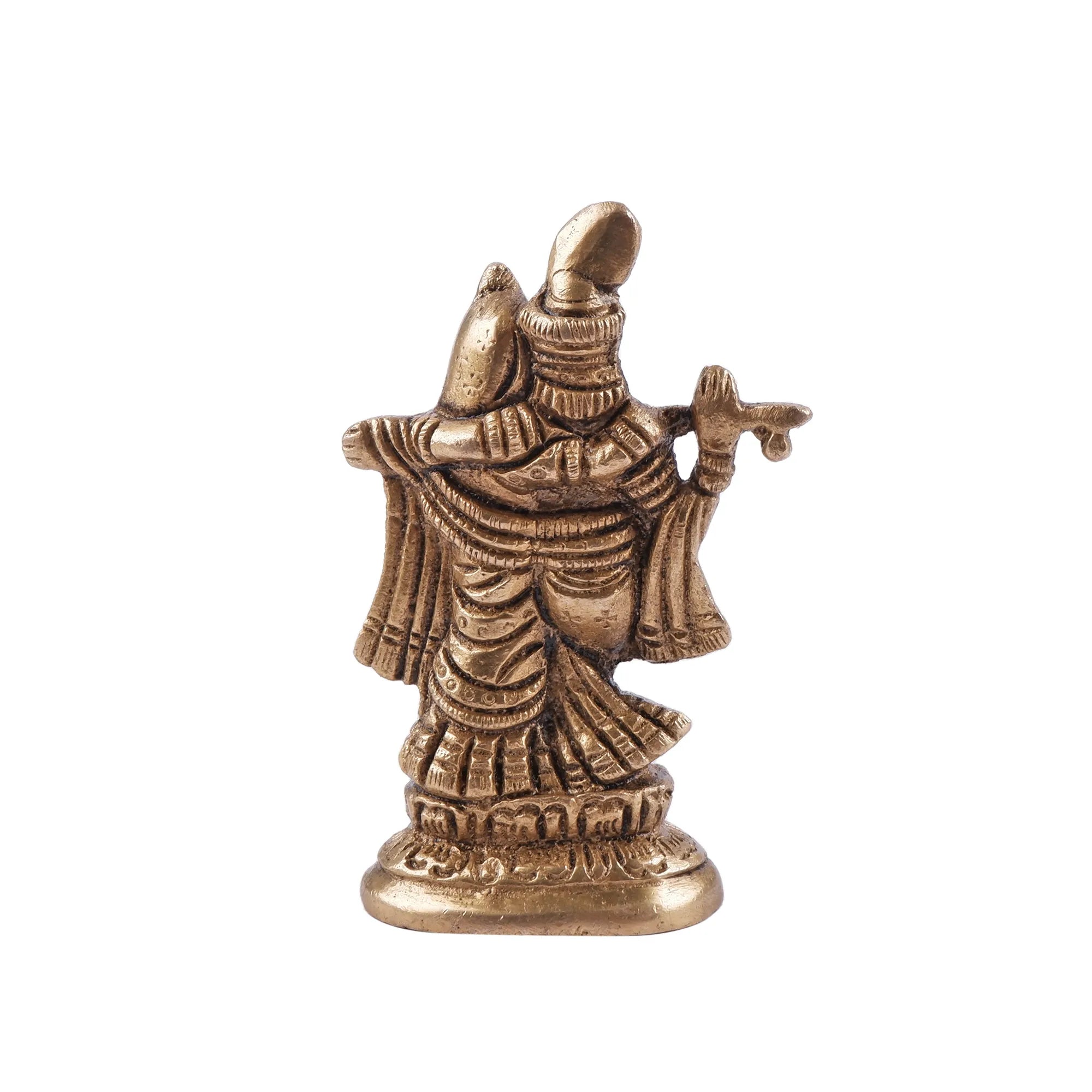 Brass Radha Krishna Idol(3.1 Inch)