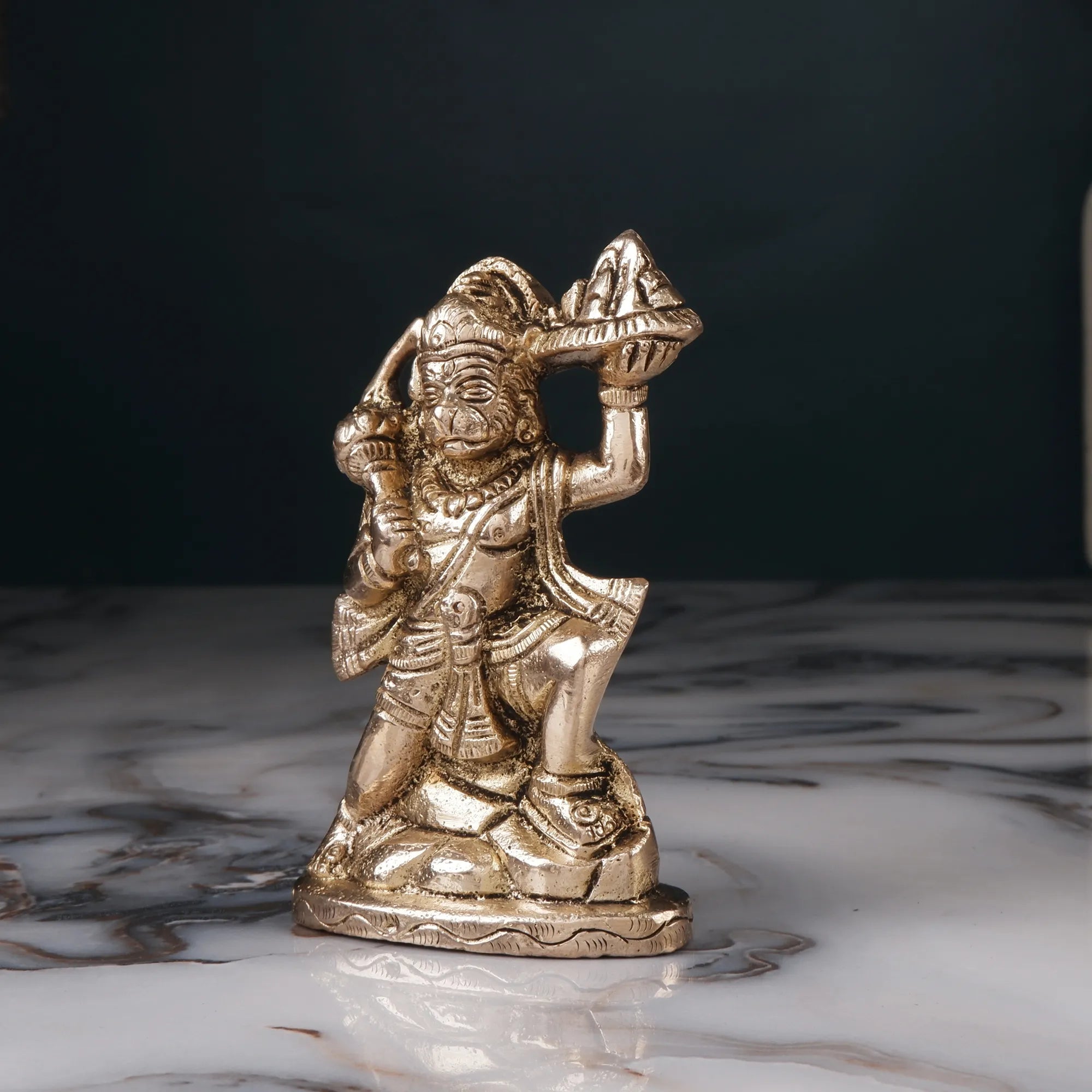 Brass Hanuman Idol(3.9 Inch)