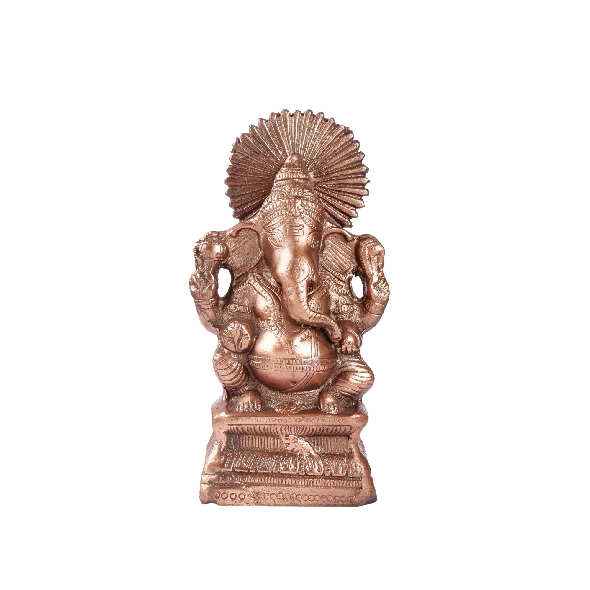 Gun Metal Ganesh idol (9.8 Inch)