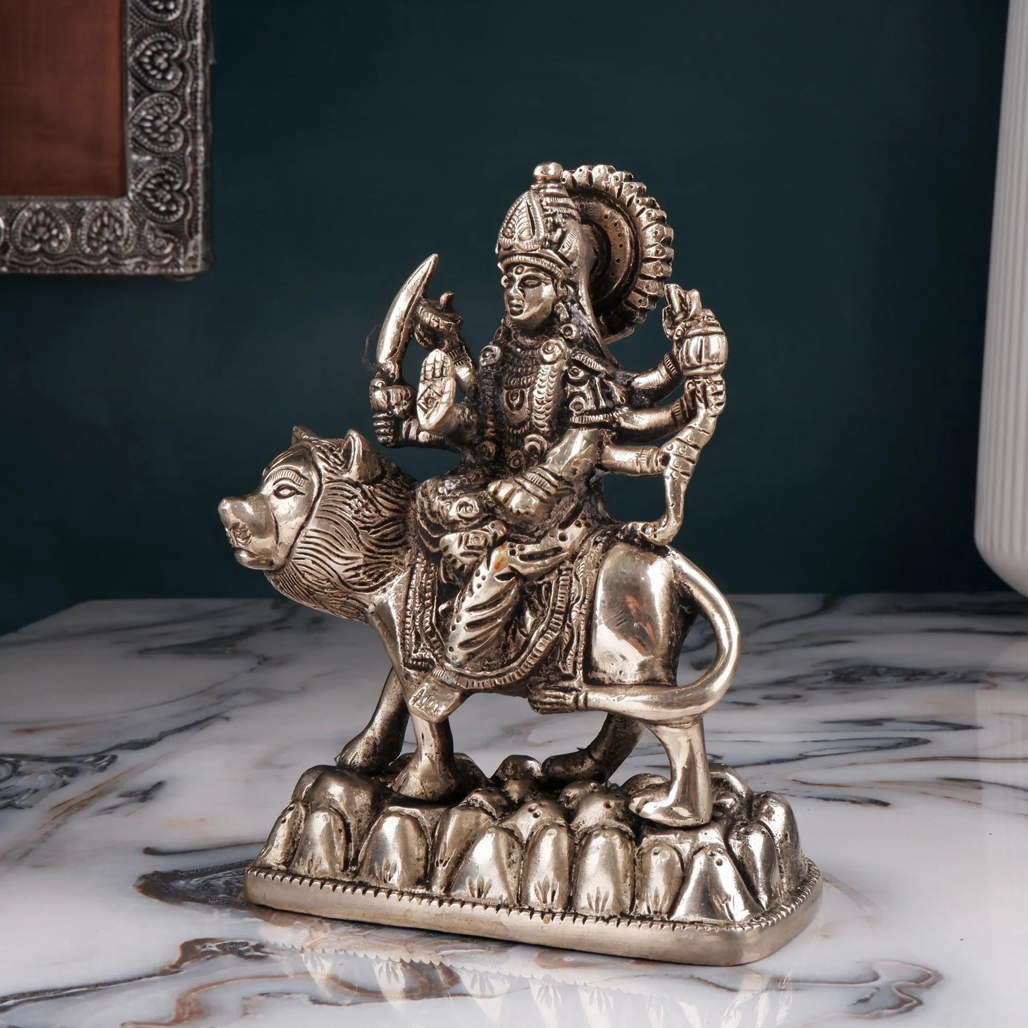 Brass Durga Idol (6.6 Inch)