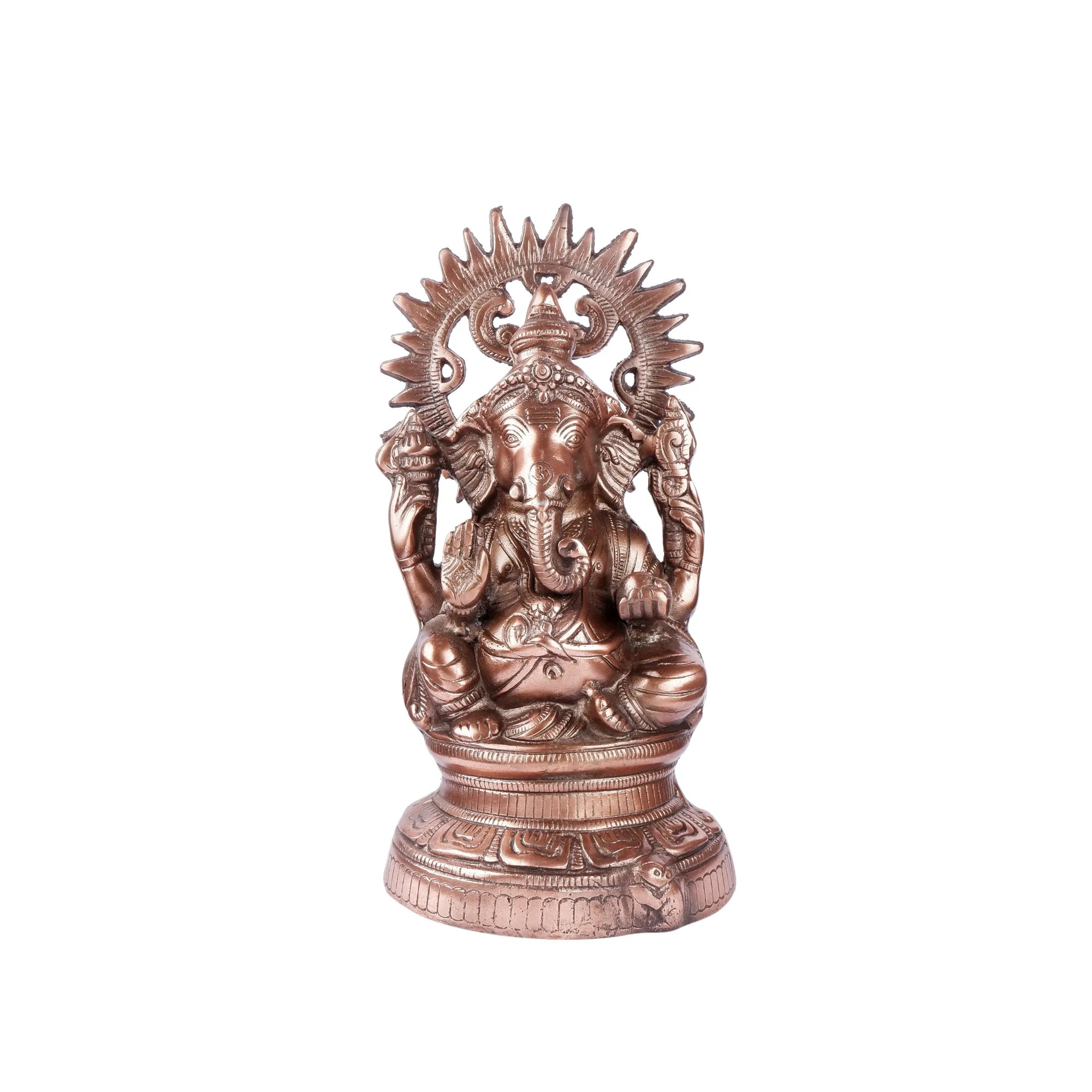 Gun Metal Ganesh ji Idol (14.1 Inch)