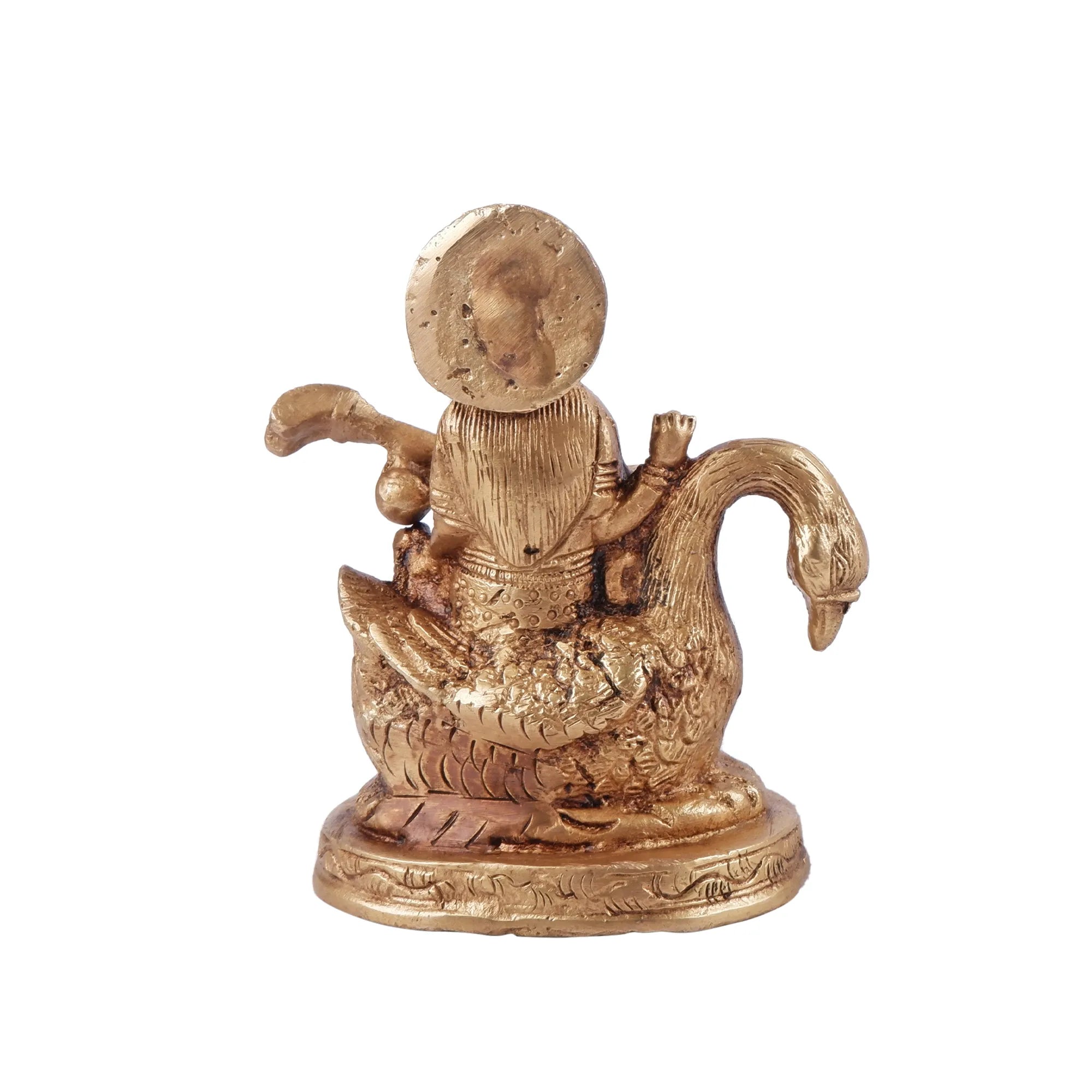 Brass Maa Saraswati Idol (4.7 Inch)