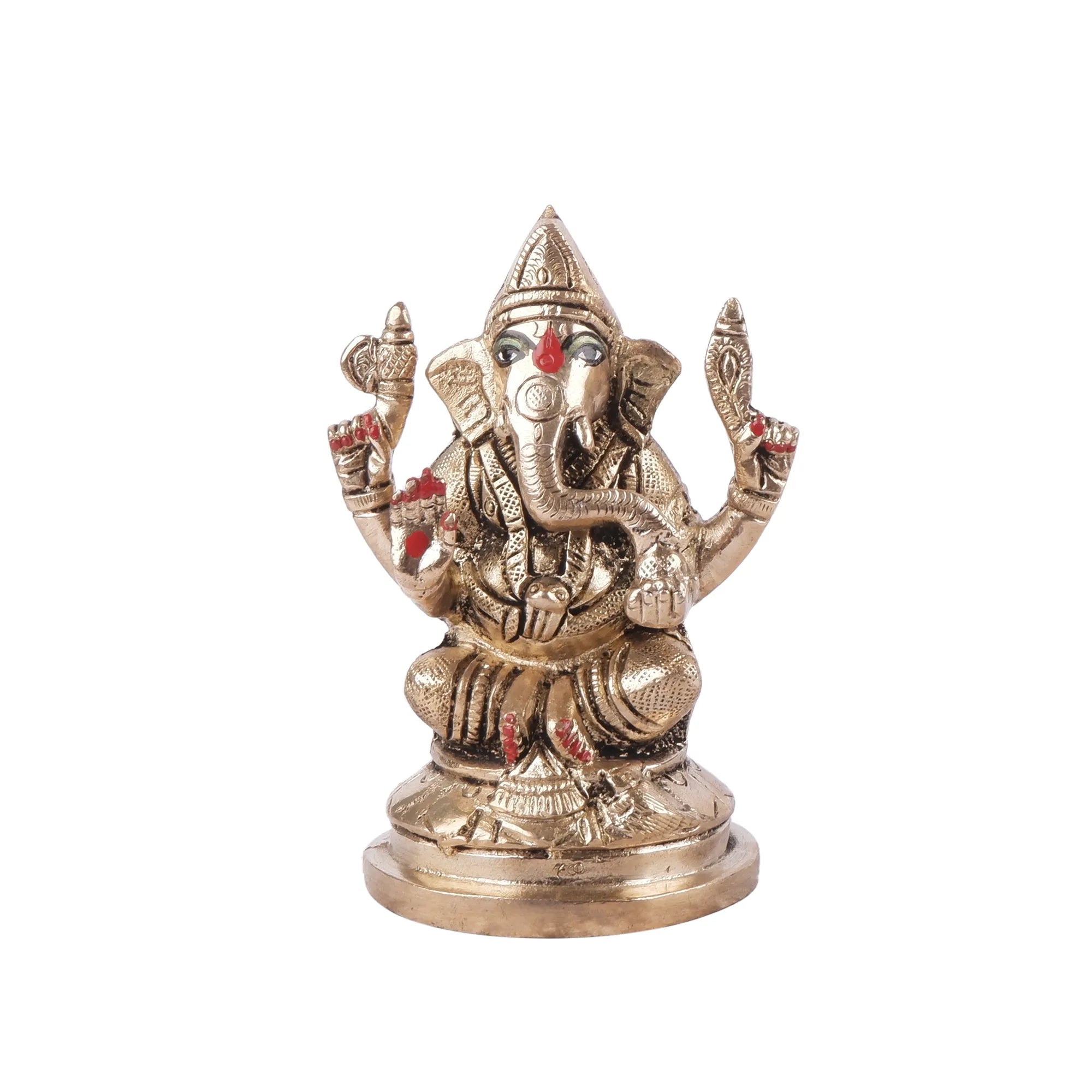 Brass Ganesh Idol (4.3 Inch)