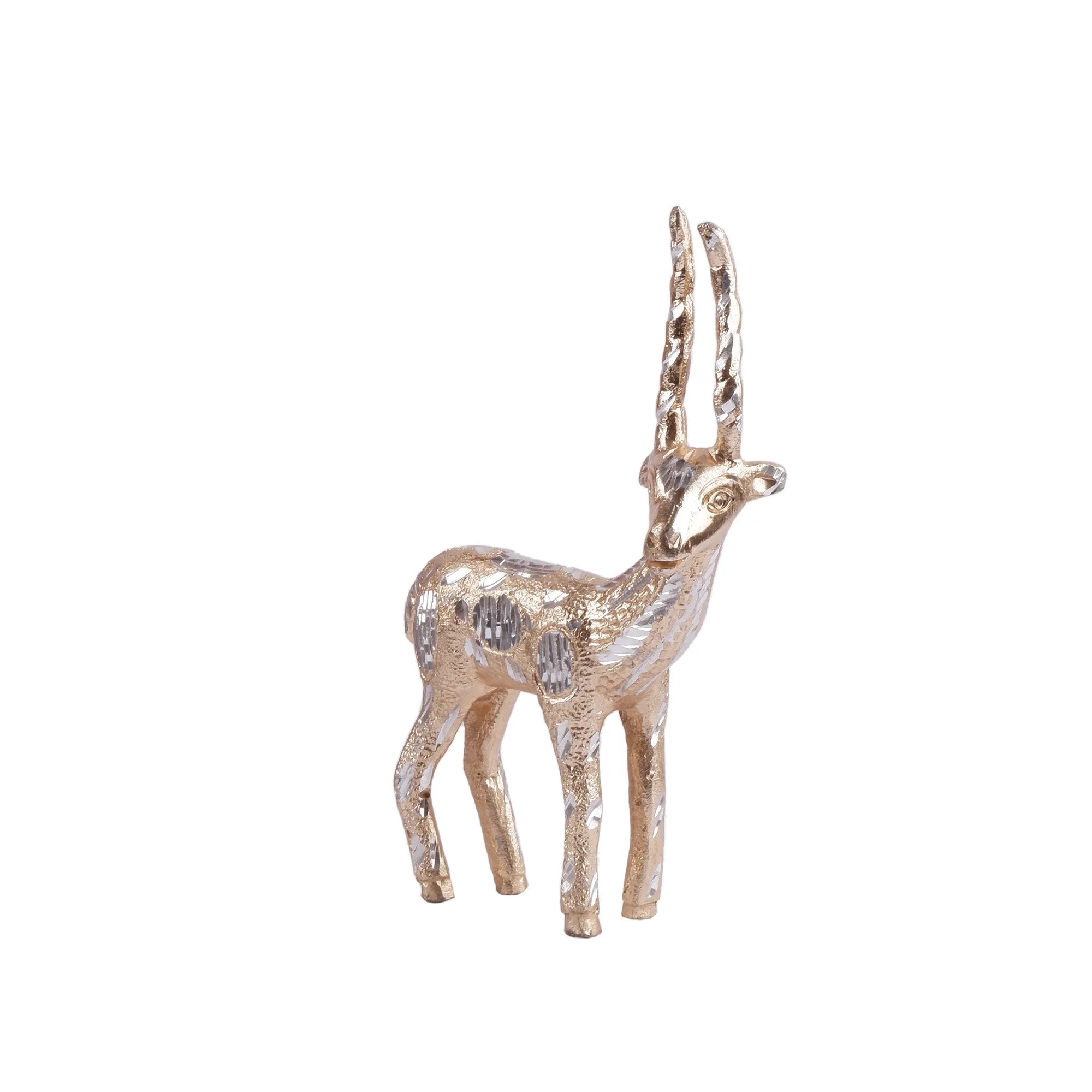 Deer(Hiran) White Metal (7.4 Inch)