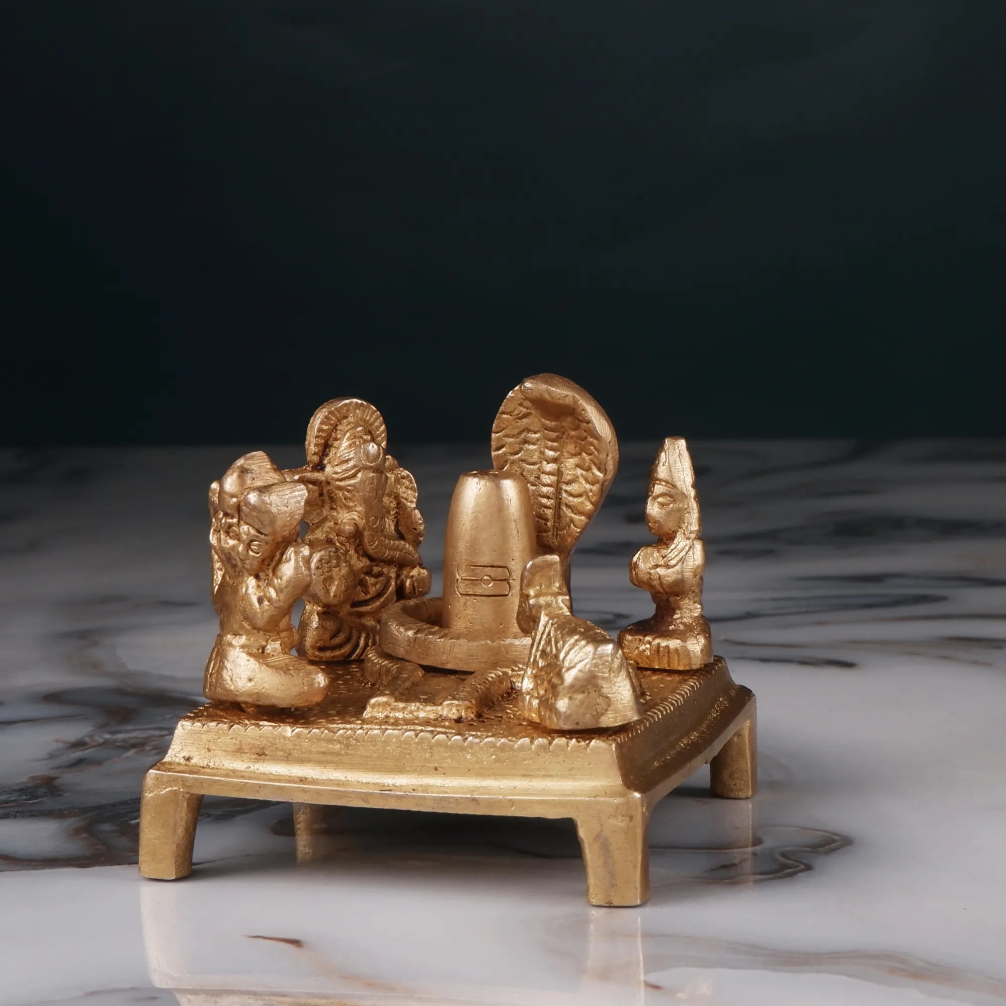 Brass Shiv Pariwar Idol(2.7 Inch)