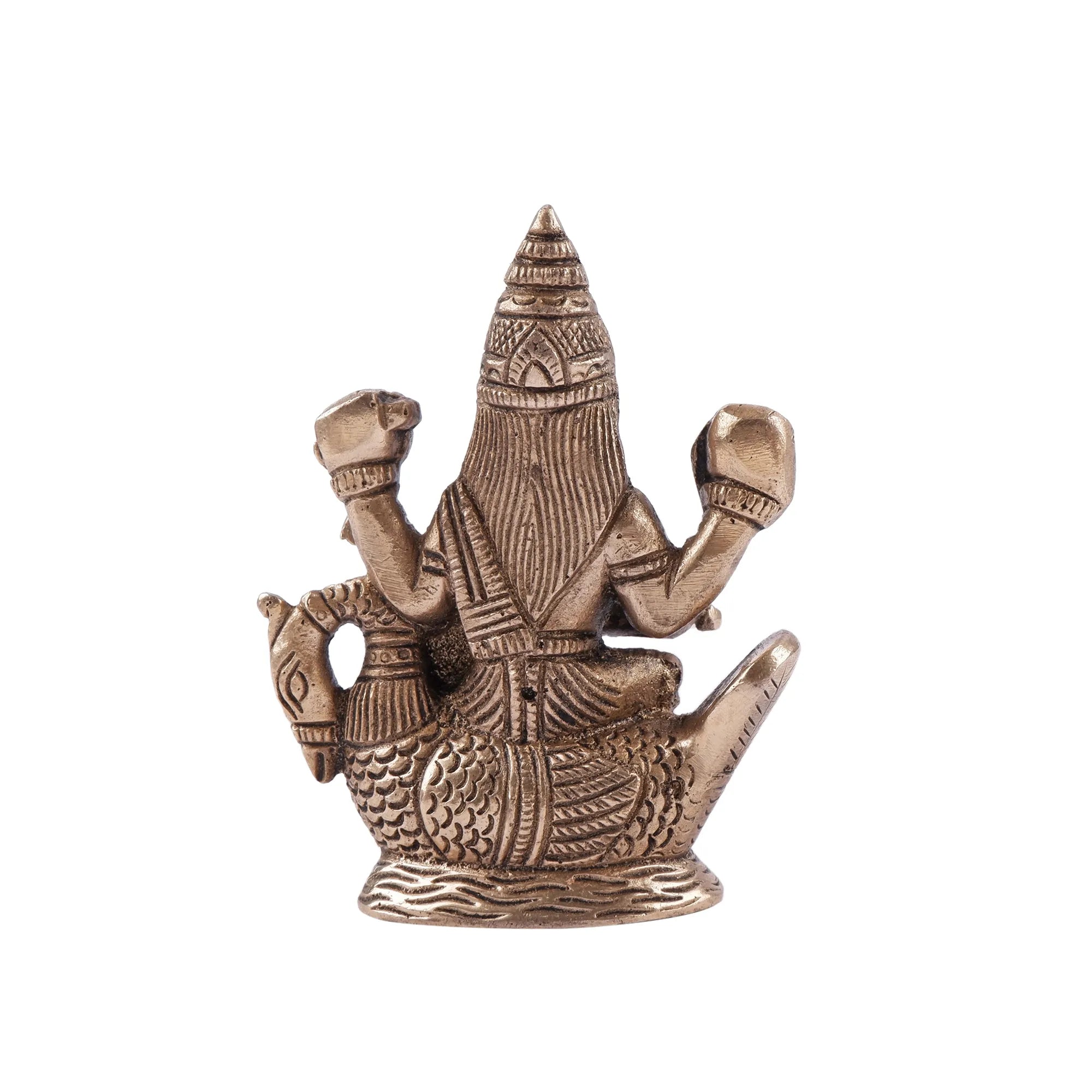 Brass Saraswati Idol(3.9 Inch)