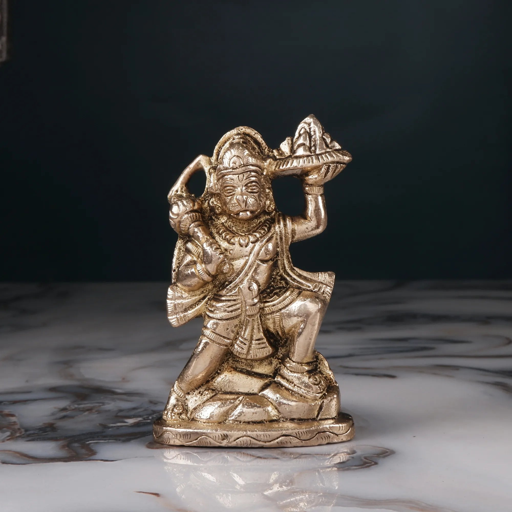 Brass Hanuman Idol(3.9 Inch)