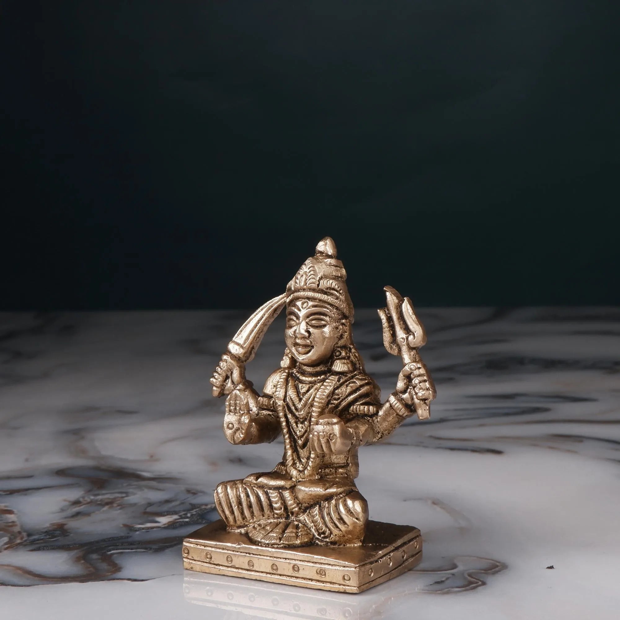 Brass Santoshi Maa (3.1 Inch)