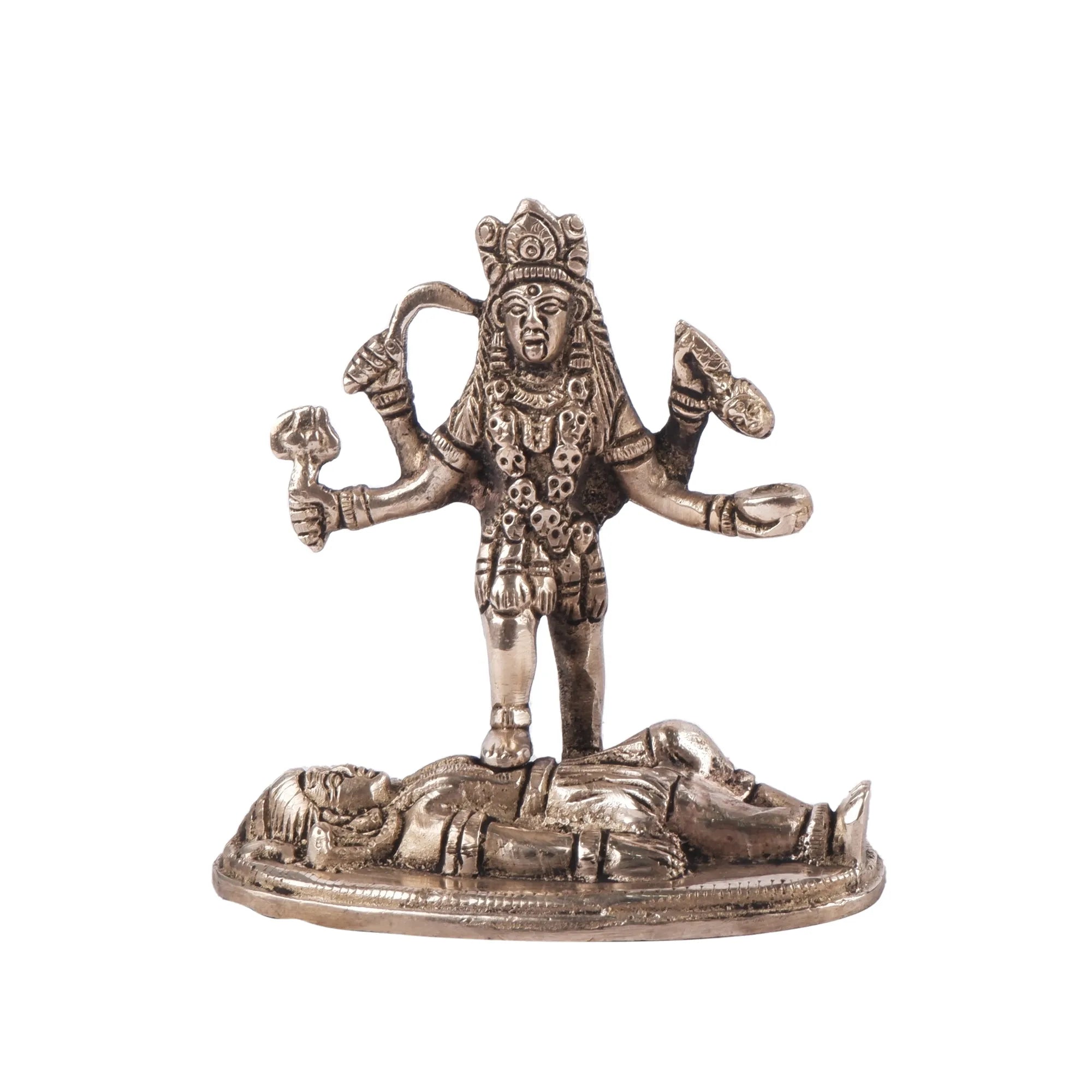 Brass Maa Kali Idol (4.3 Inch)