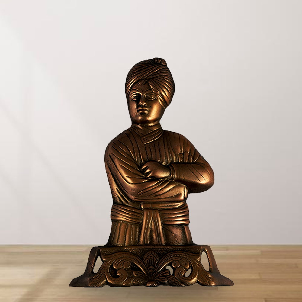 Gun Metal Swami Vivekanand (9.4 Inch)