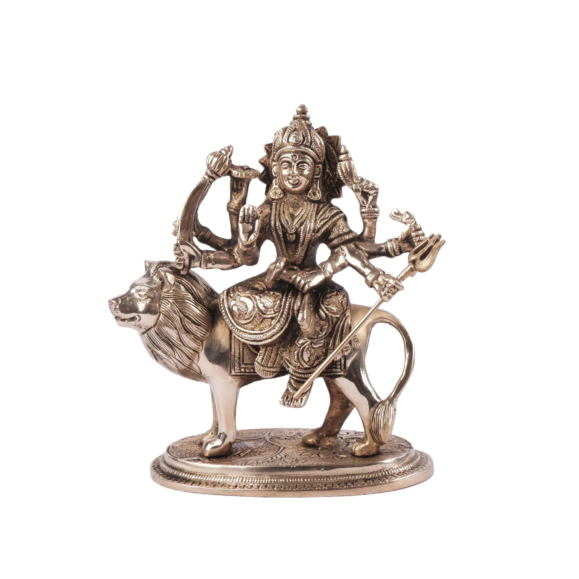 Brass Durga Idol (7.8 Inch)