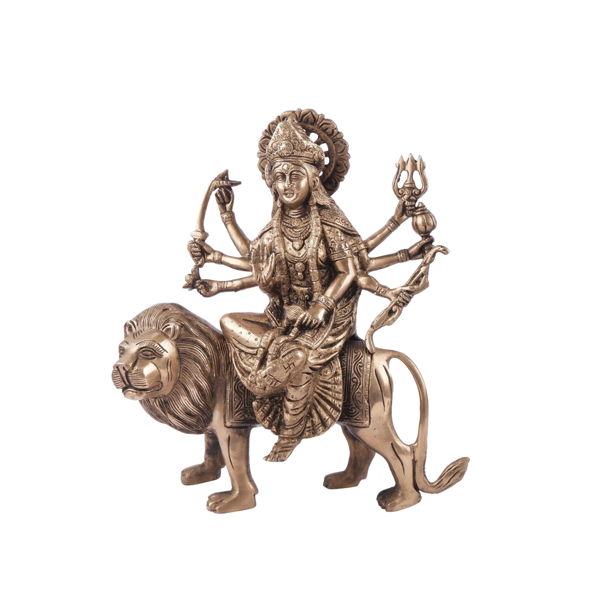 Brass Durga Idol (10.6 Inch)