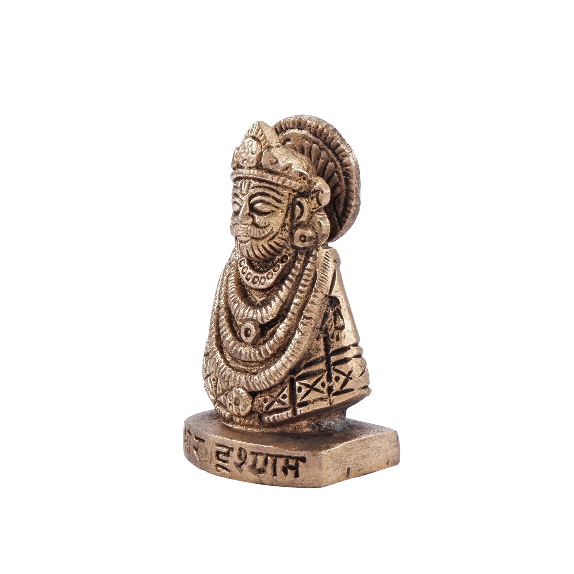 Brass Khatu Shyam Baba Idol (2.3 Inch)