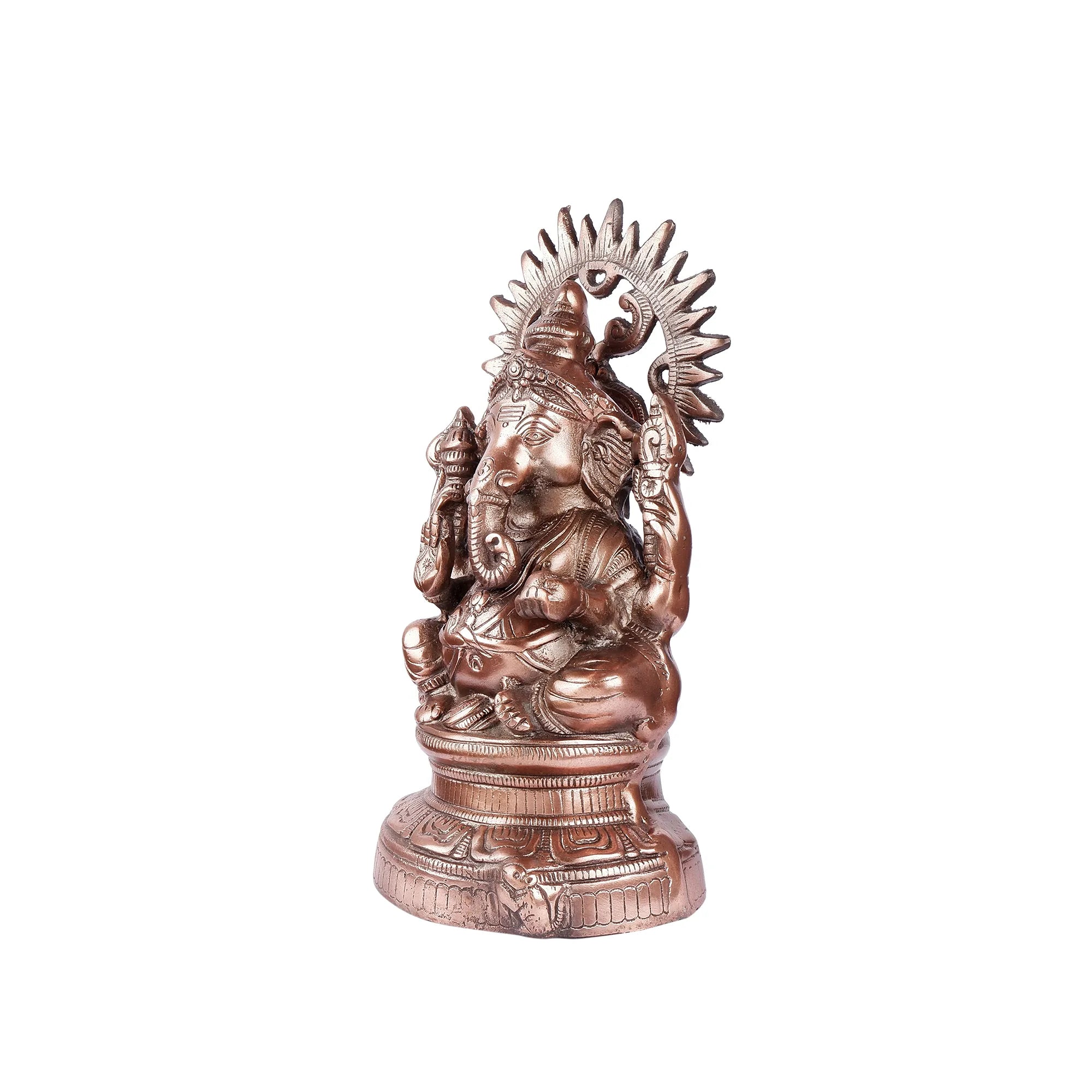 Gun Metal Ganesh ji Idol (14.1 Inch)