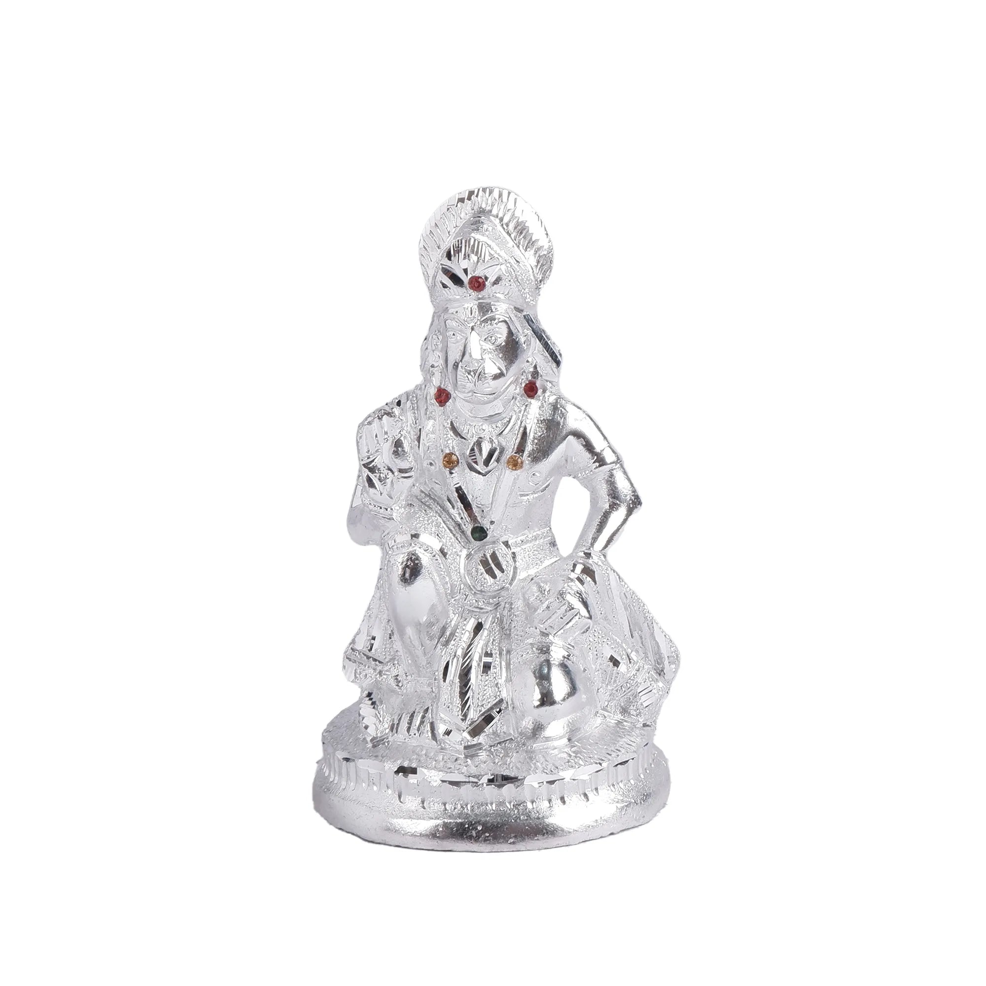 White Metal Hanuman Idol (6.2 Inch)