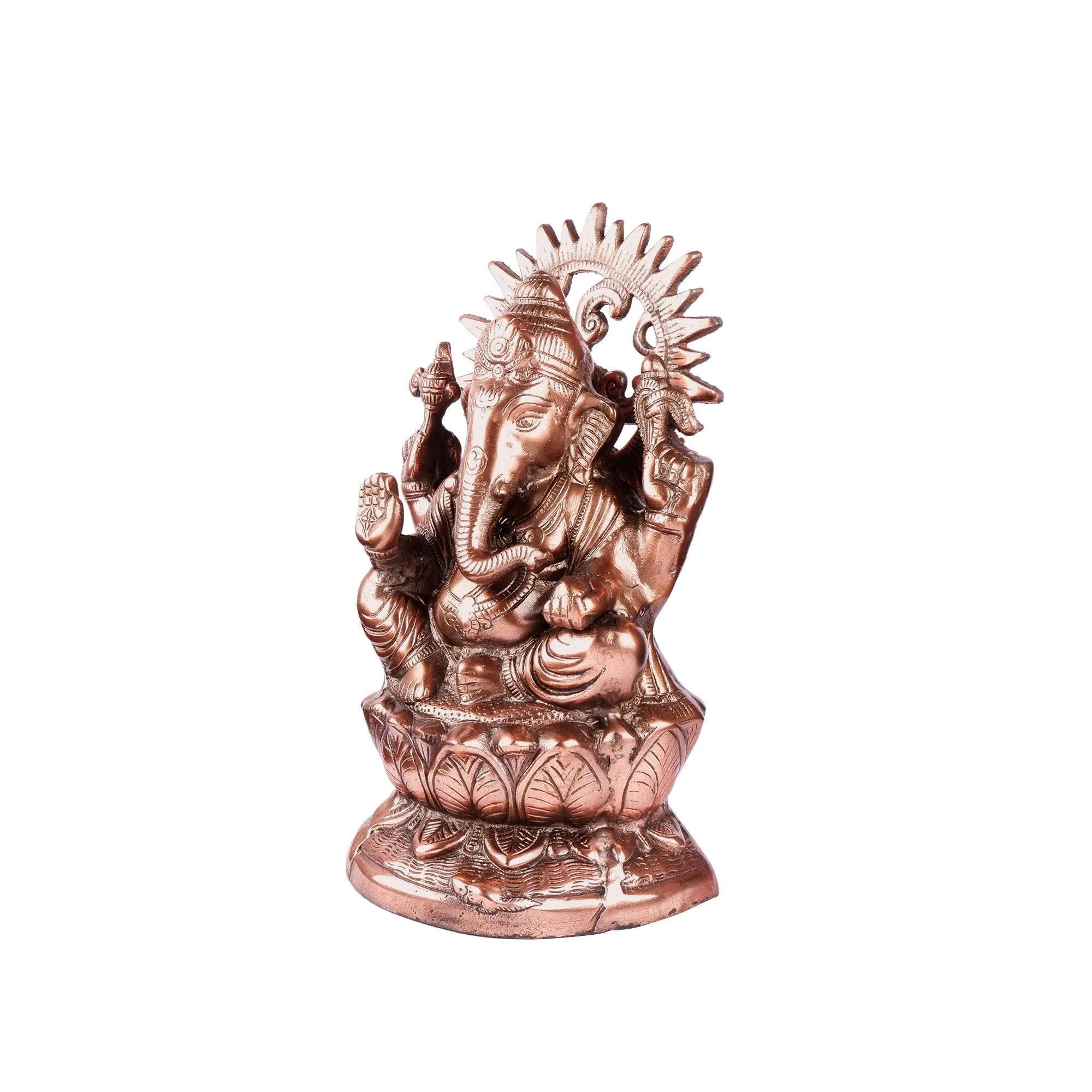 Gun Metal Ganesh ji Idol (13.7 Inch)