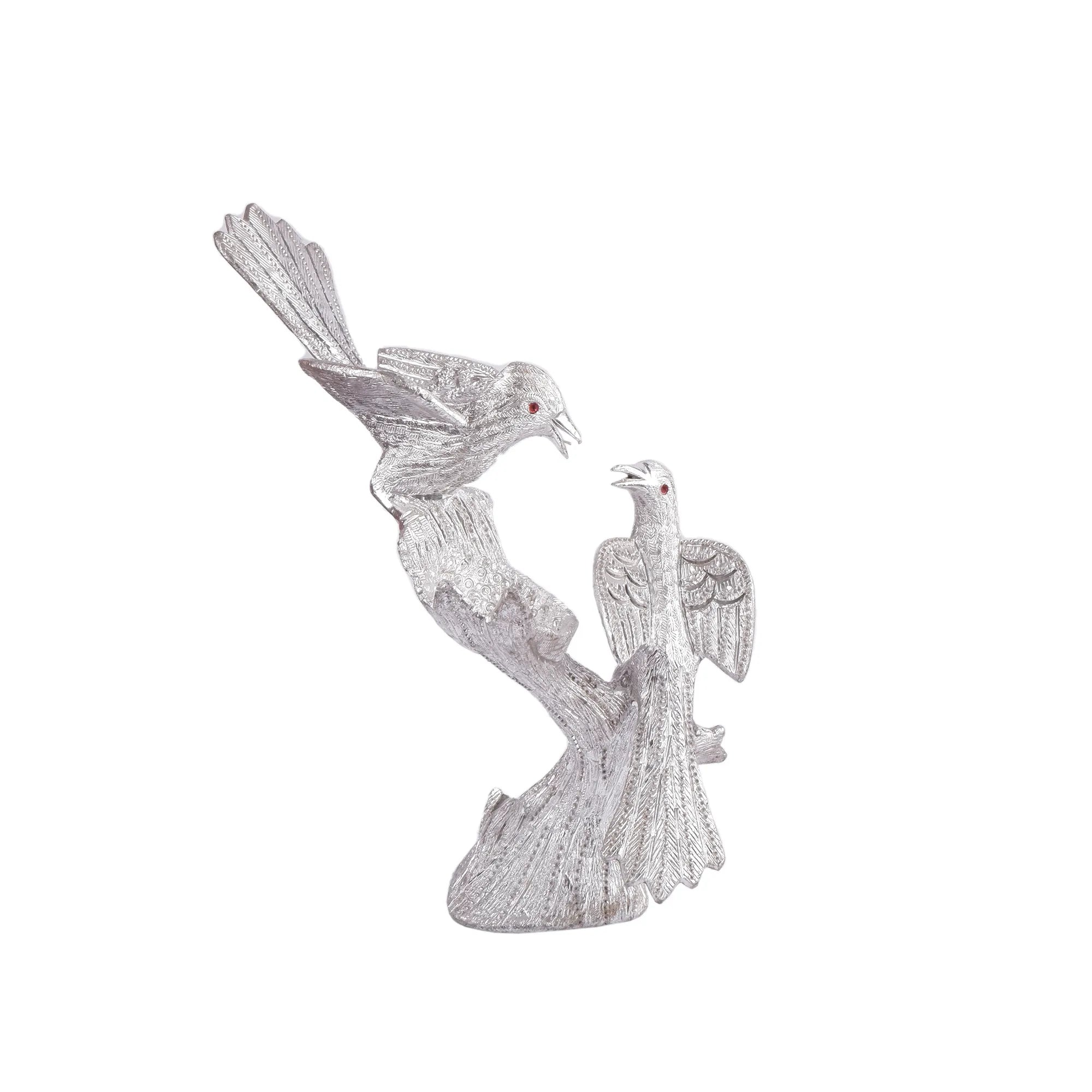 Silver Colour Bird Set (13.7 Inch)