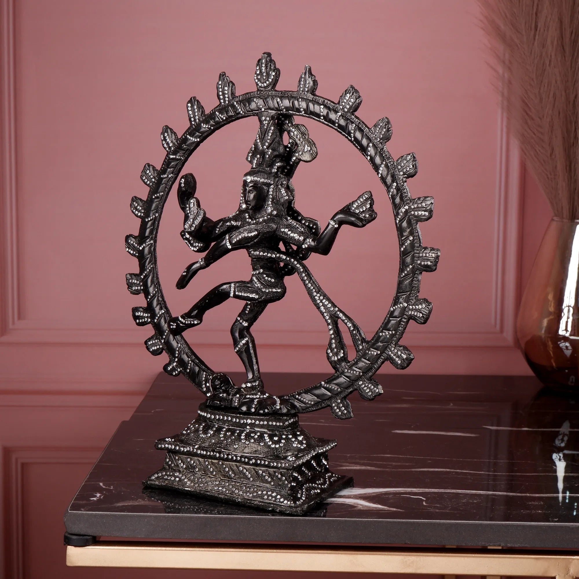 White Metal Natraj Idol (10.2 Inch)