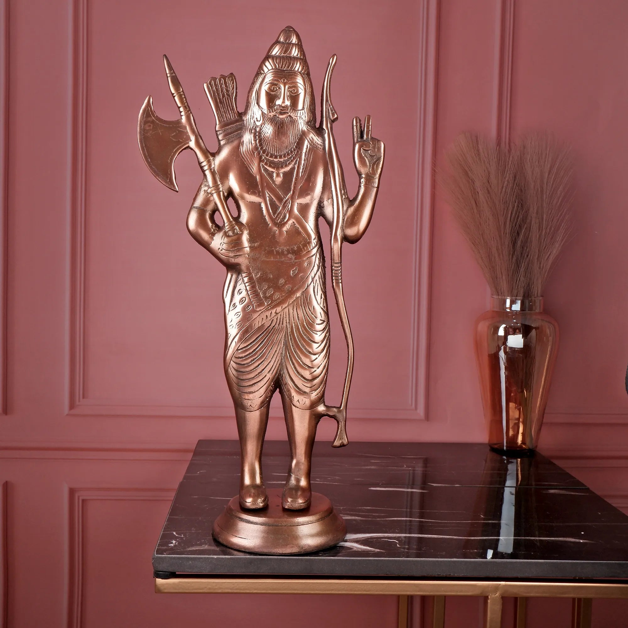 Gun Metal Parshuram Idol (18.1 Inch)