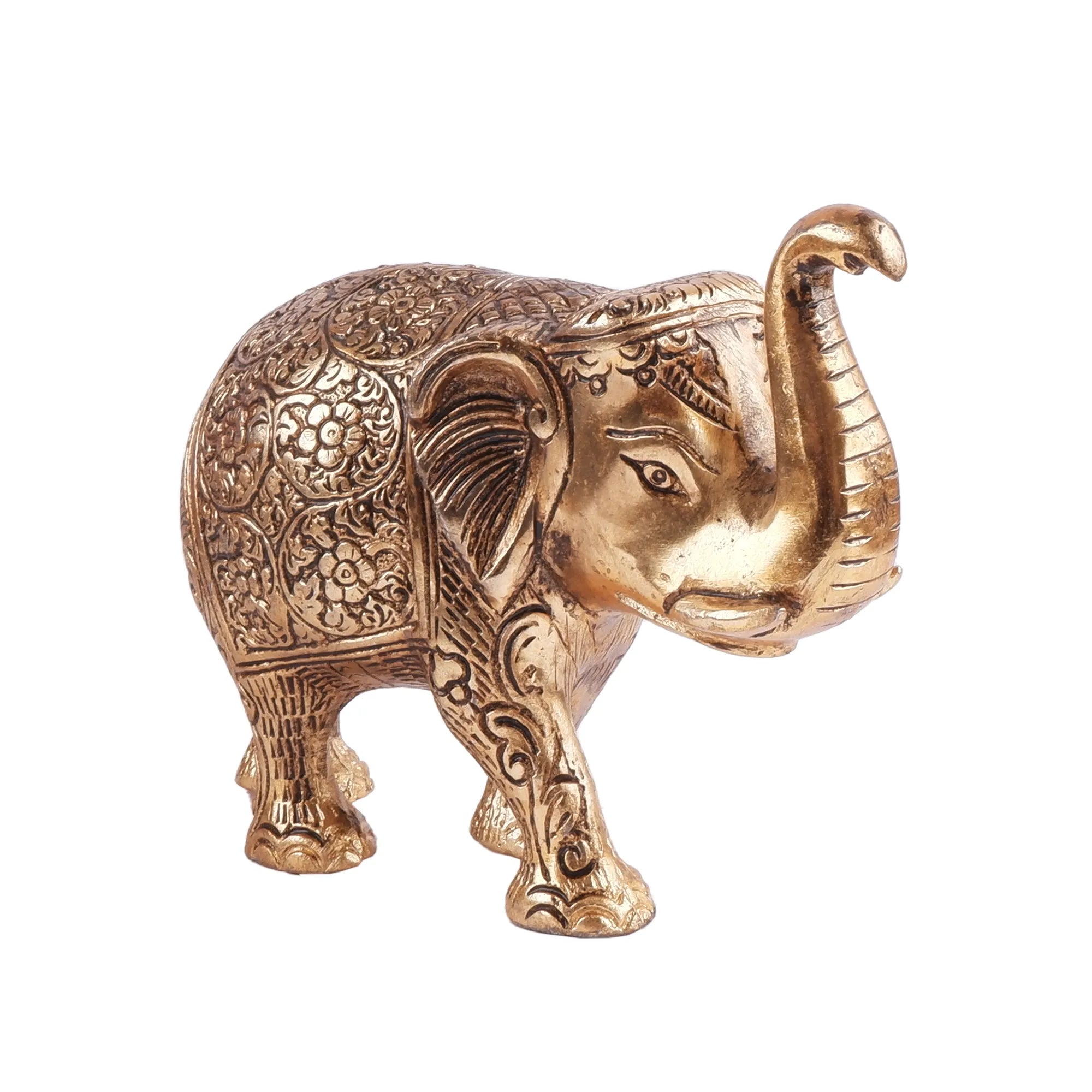 Golden Set Elephant (3.9 Inch)