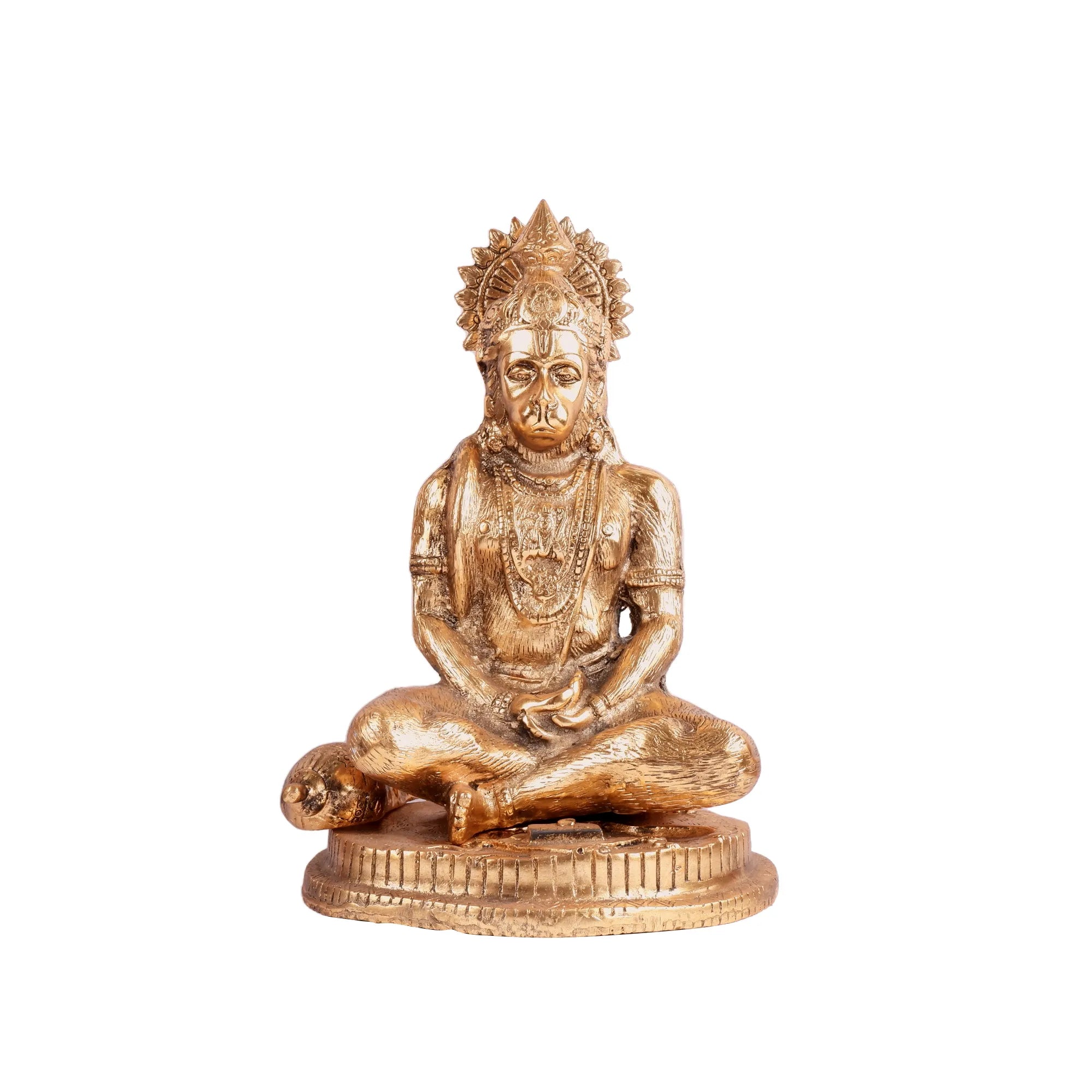 Golden Hanuman Idol (13.3 Inch)