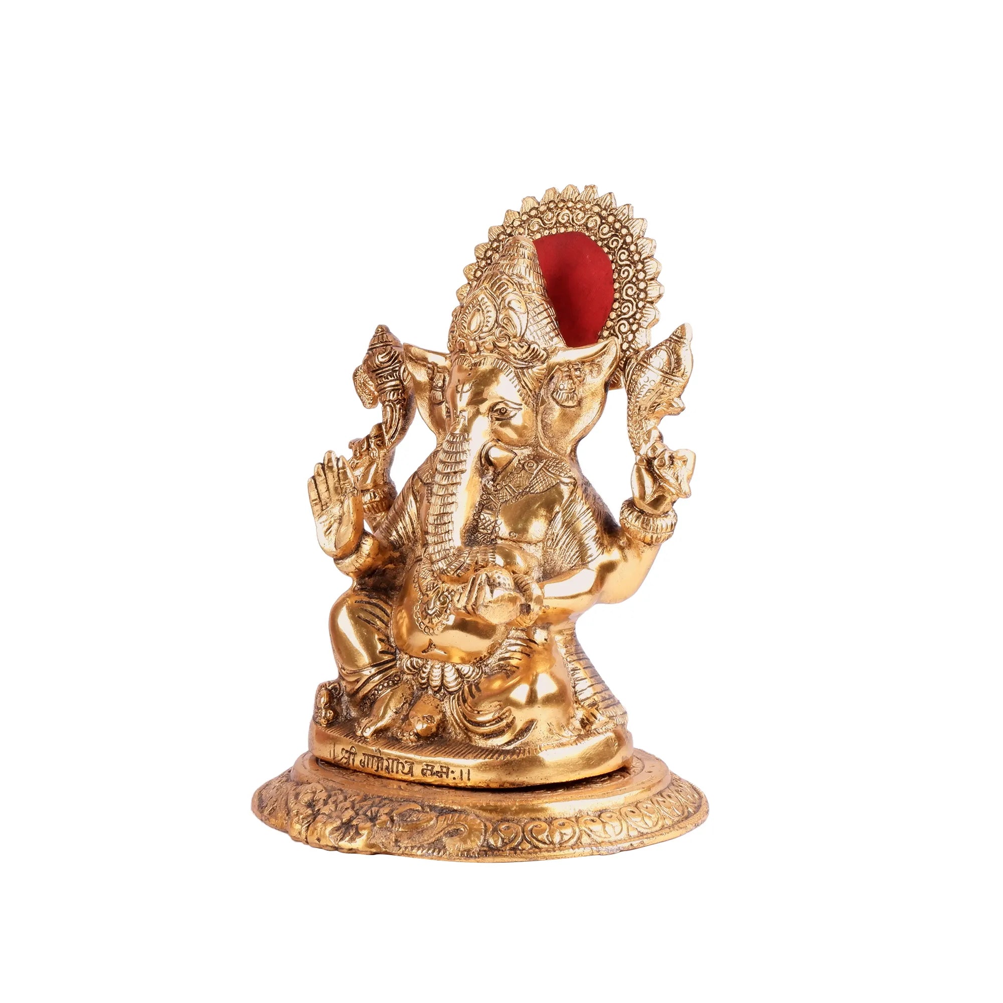 Golden Ganesh Ji Idol (9.8 Inch)