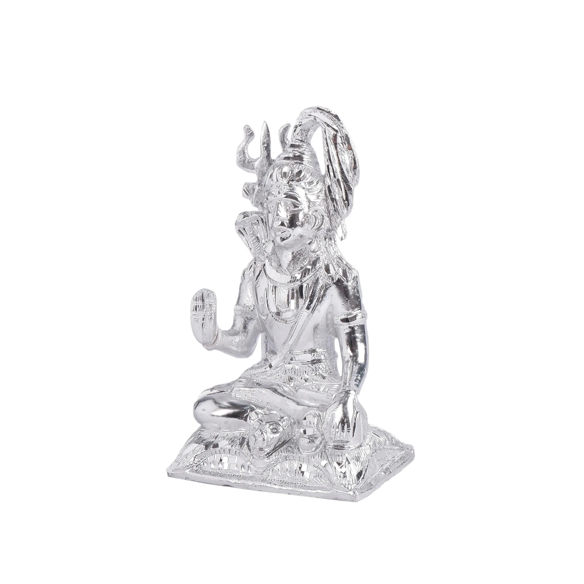 White Metal Shankar Idol (6.6 Inch)