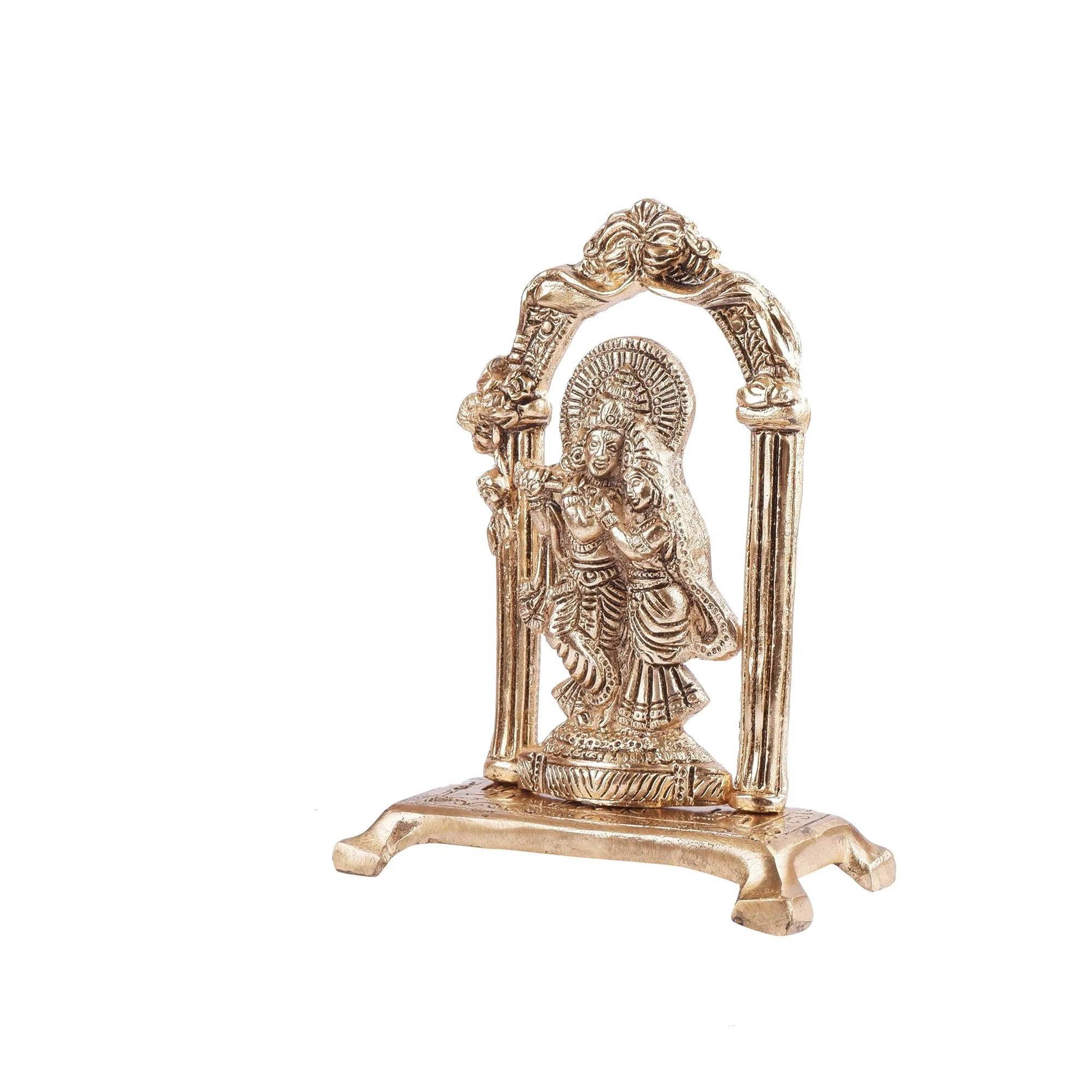 Golden Colour Radha Krishna (7.0 Inch)