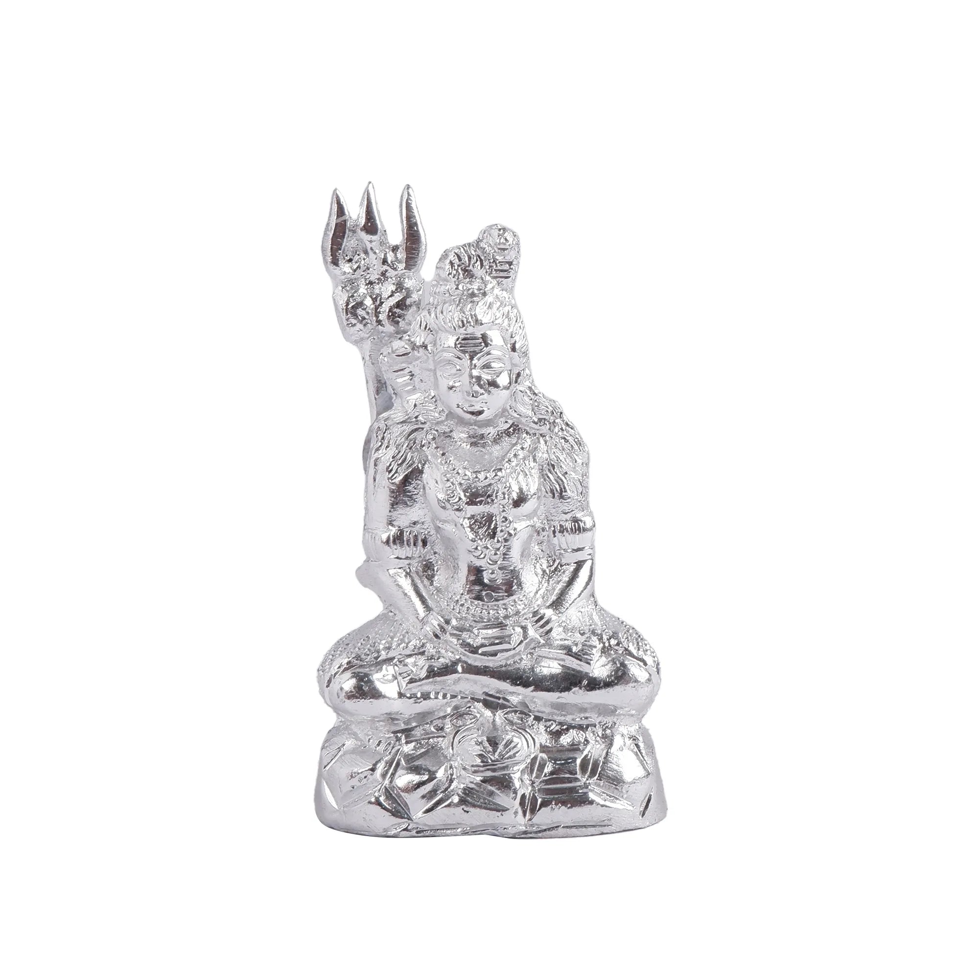 White Metal Shankar Idol (4.3 Inch)