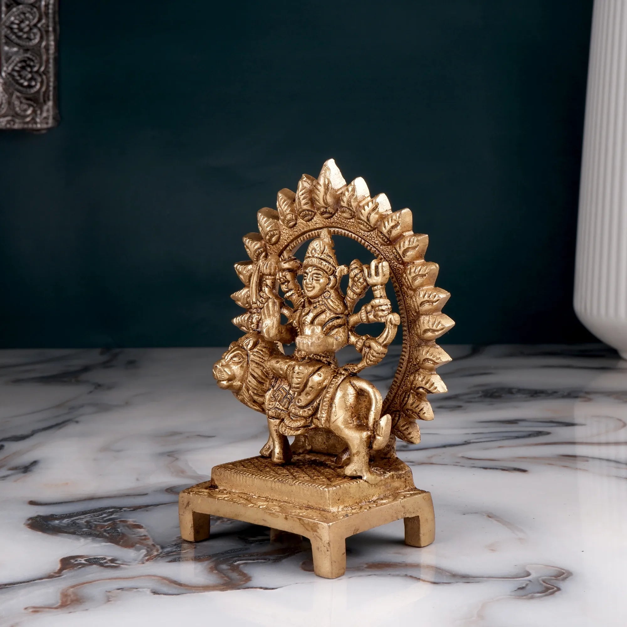 Brass Durga Idol (4.7 Inch)