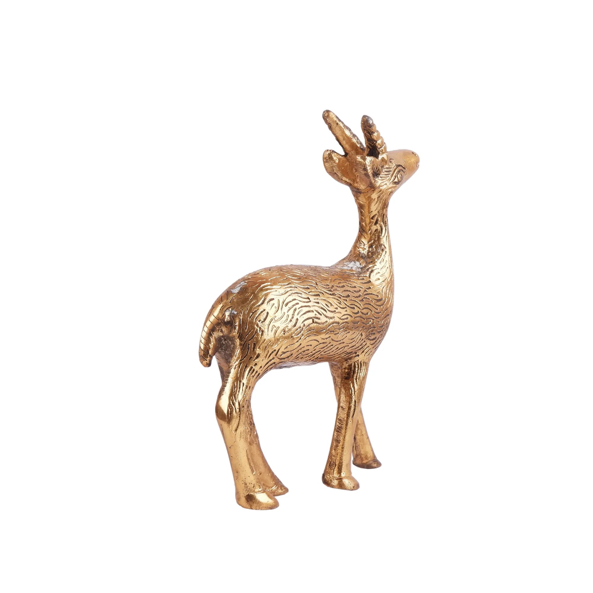 Deer(Hiran) Set Golden (7.8 Inch)