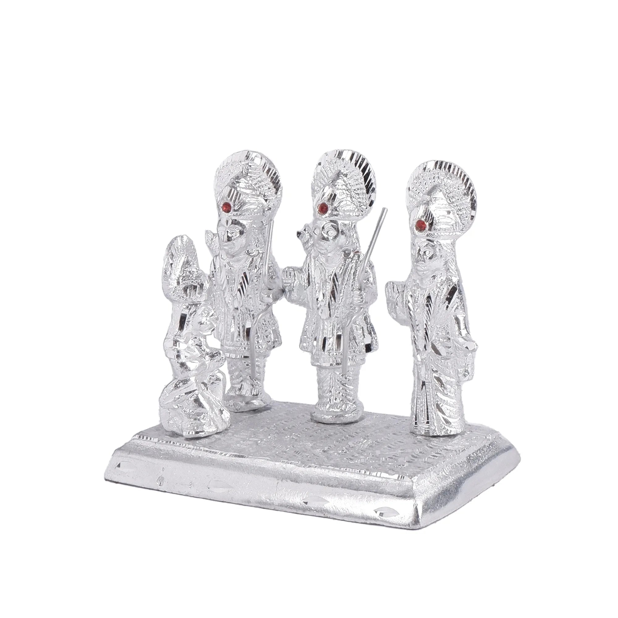 White Metal Ram Darbar Idol (4.3 Inch)