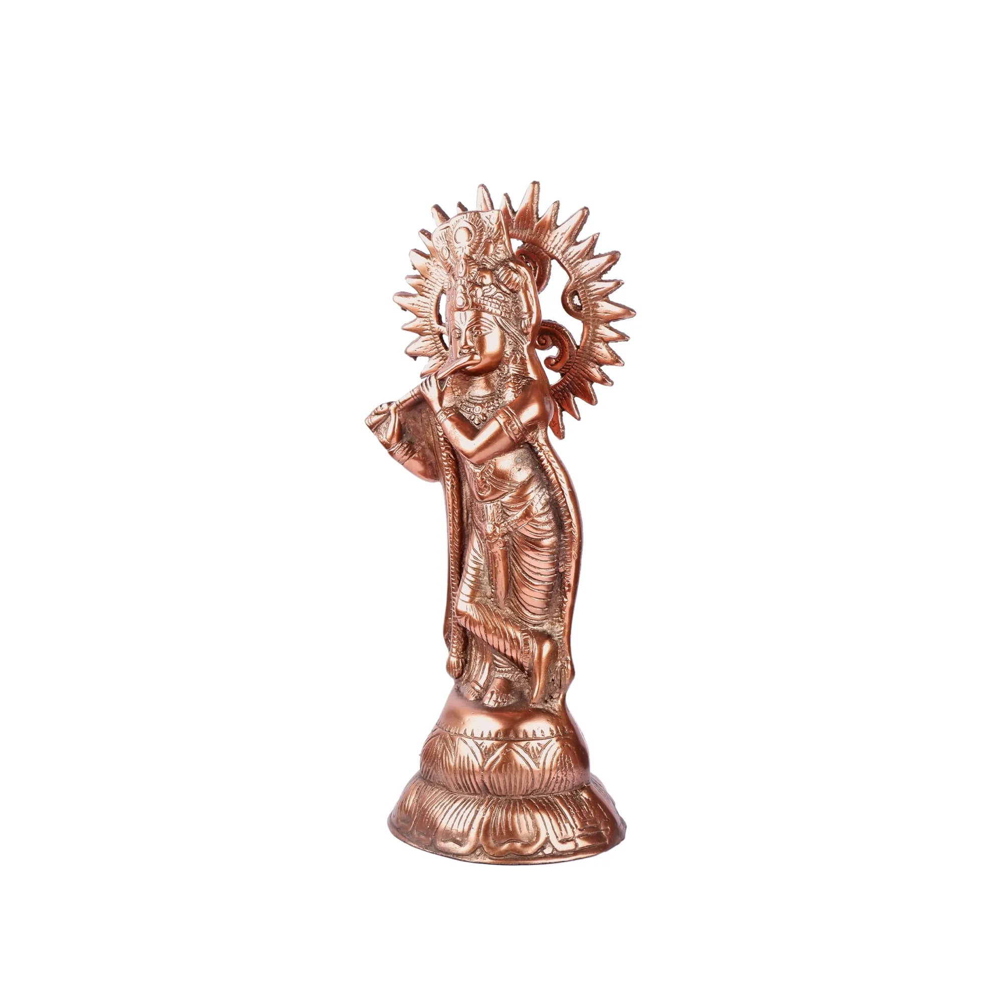 Gun Metal Krishna ji Idol (16.1 Inch)