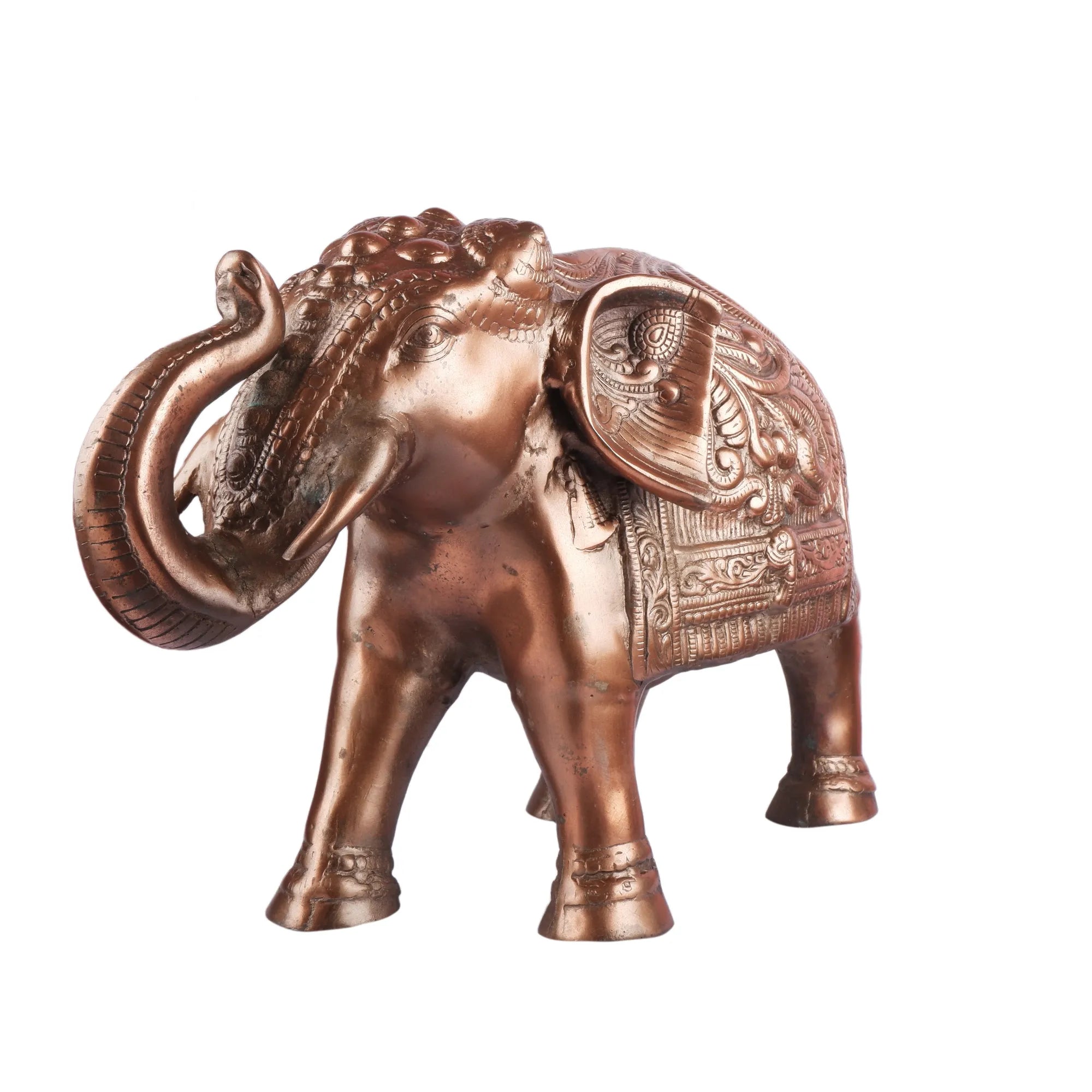 Copper Colour Elephant(Haathi) (12.5 Inch)