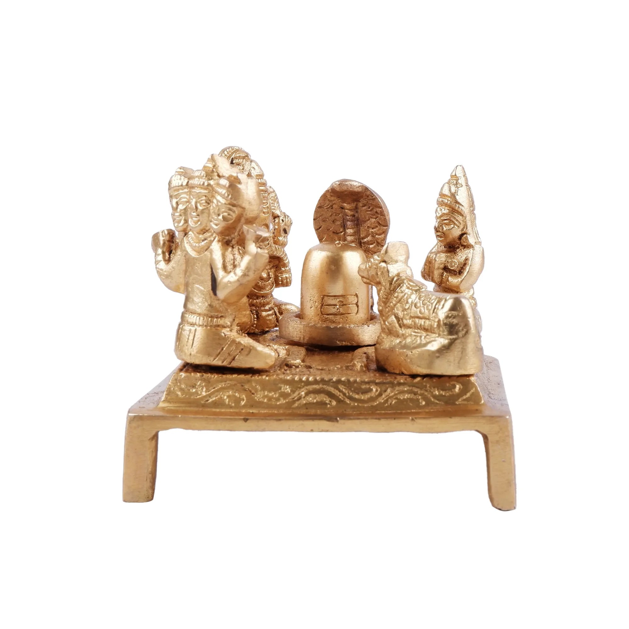 Brass Shiv Pariwar Idol(3.5 Inch)